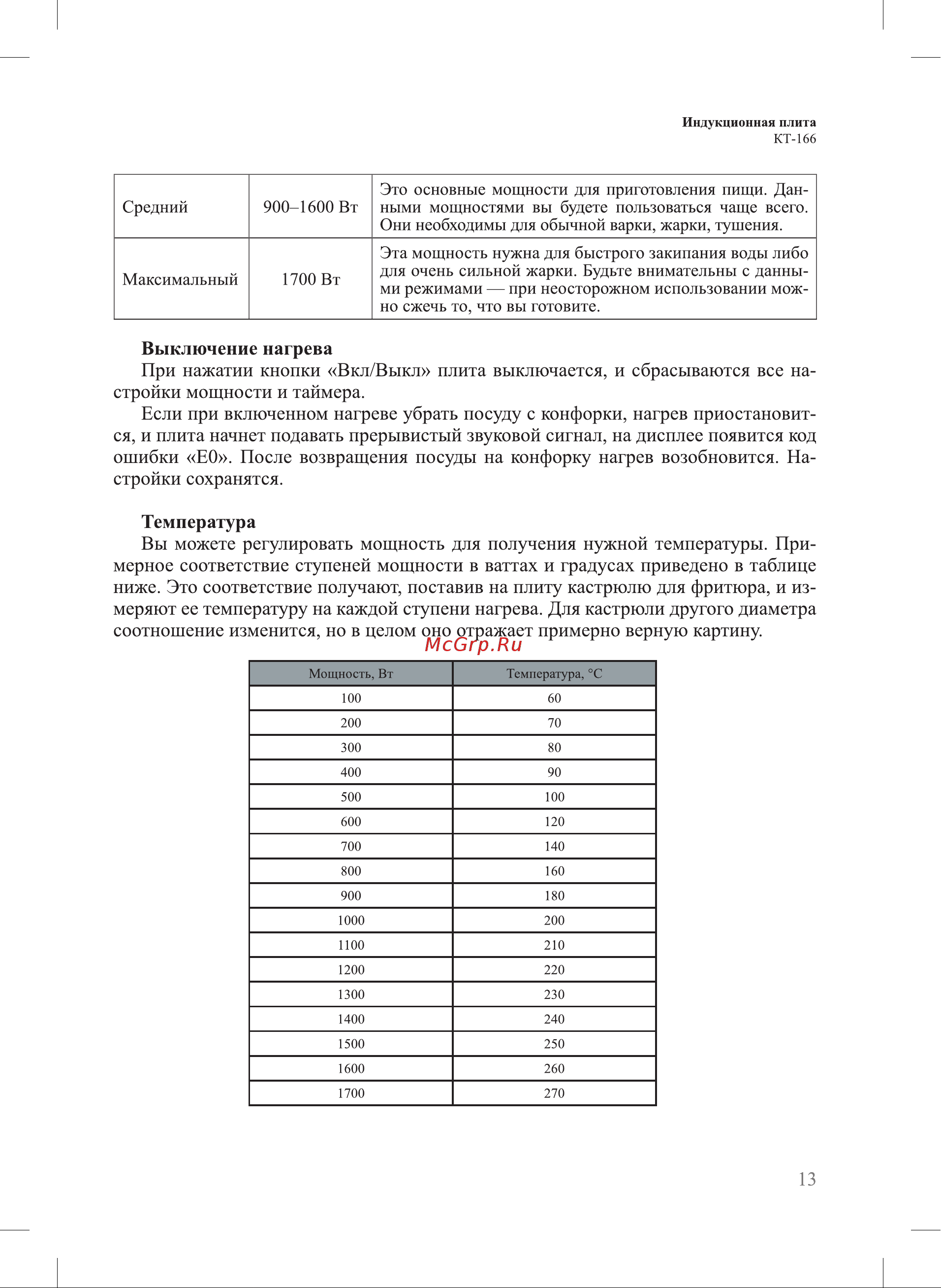 Kitfort КТ-166 Руководство по эксплуатации онлайн [13/22] 798152