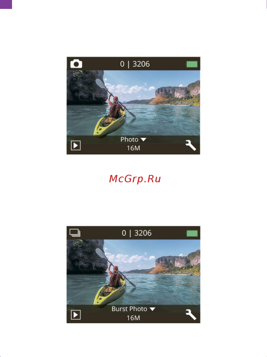 Akaso EK7000 PRO [8/23] Режим серийной фотосъемки