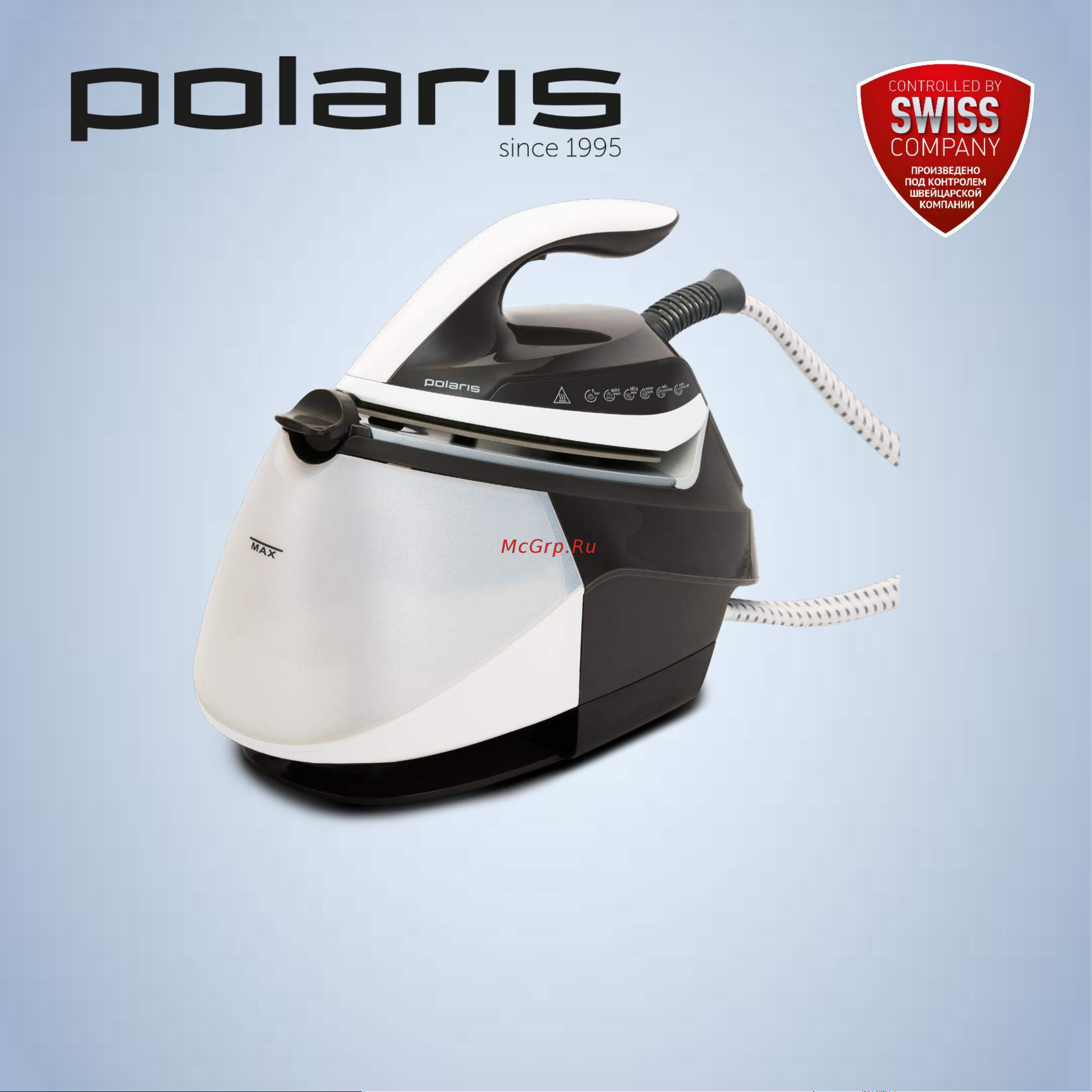 Polaris PSS 9090K Turbo Steam Белый/мокко Руководство по эксплуатации онлайн