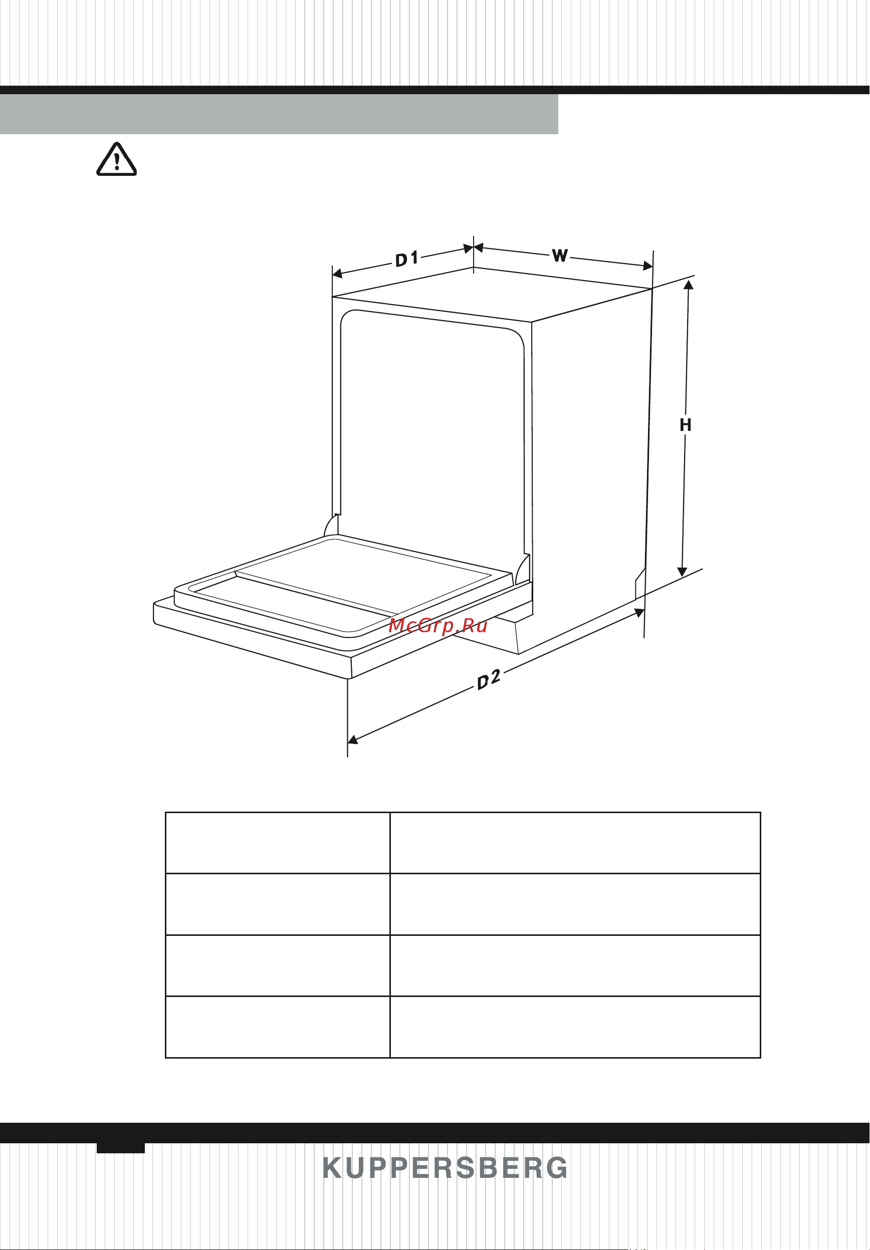 Kuppersberg GFM 5572 W [122/136] Техническая информация