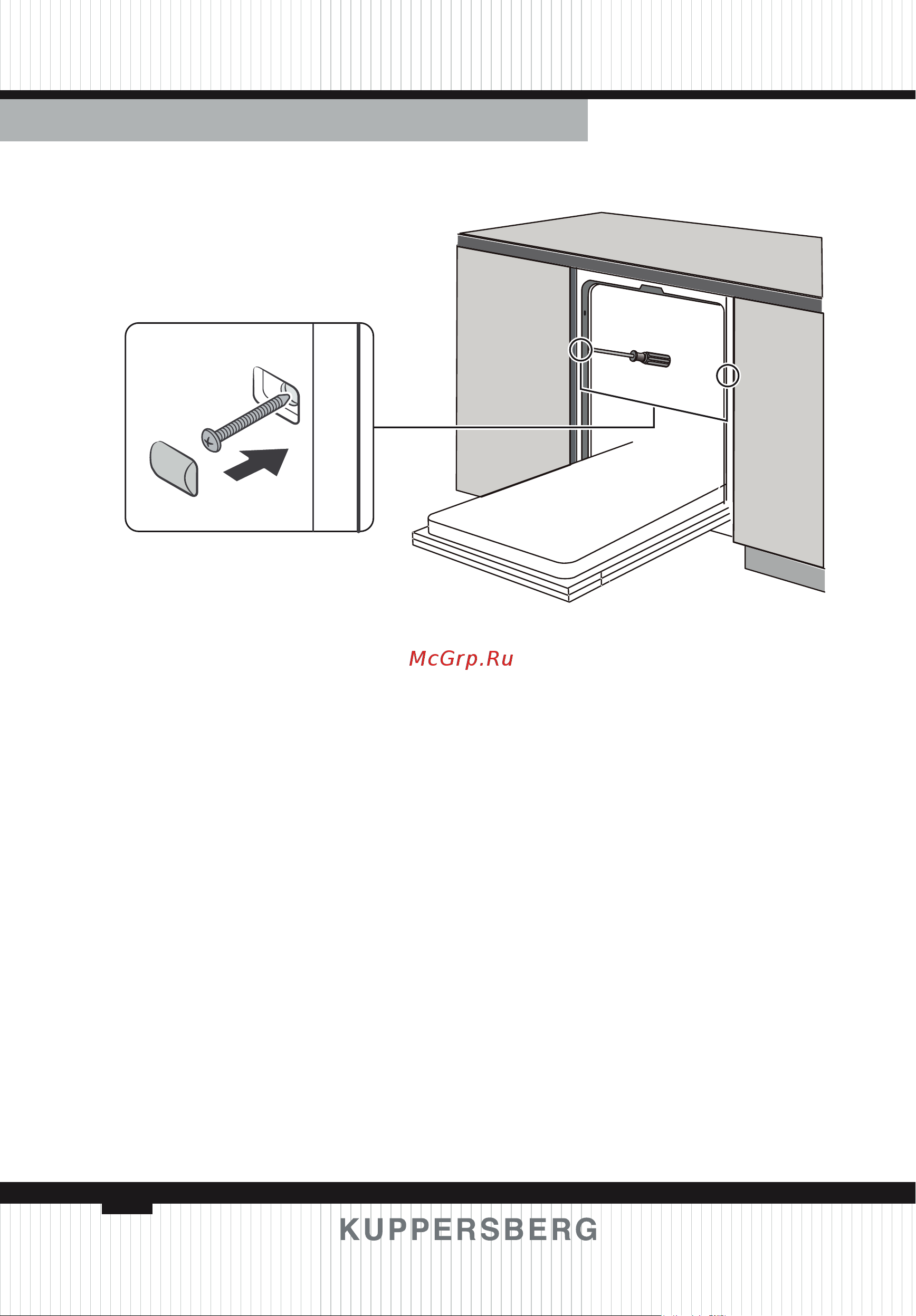 Kuppersberg GFM 5572 W [60/136] Step 2 install the dishwasher in cabinet