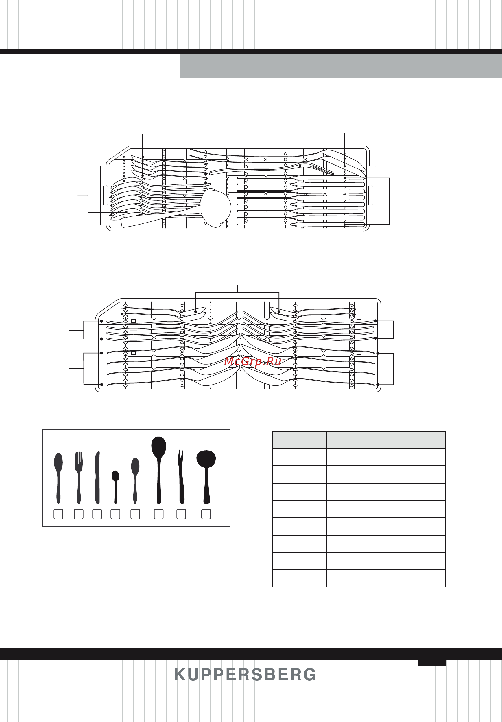Kuppersberg GFM 5572 W [65/136] Cutlery rack