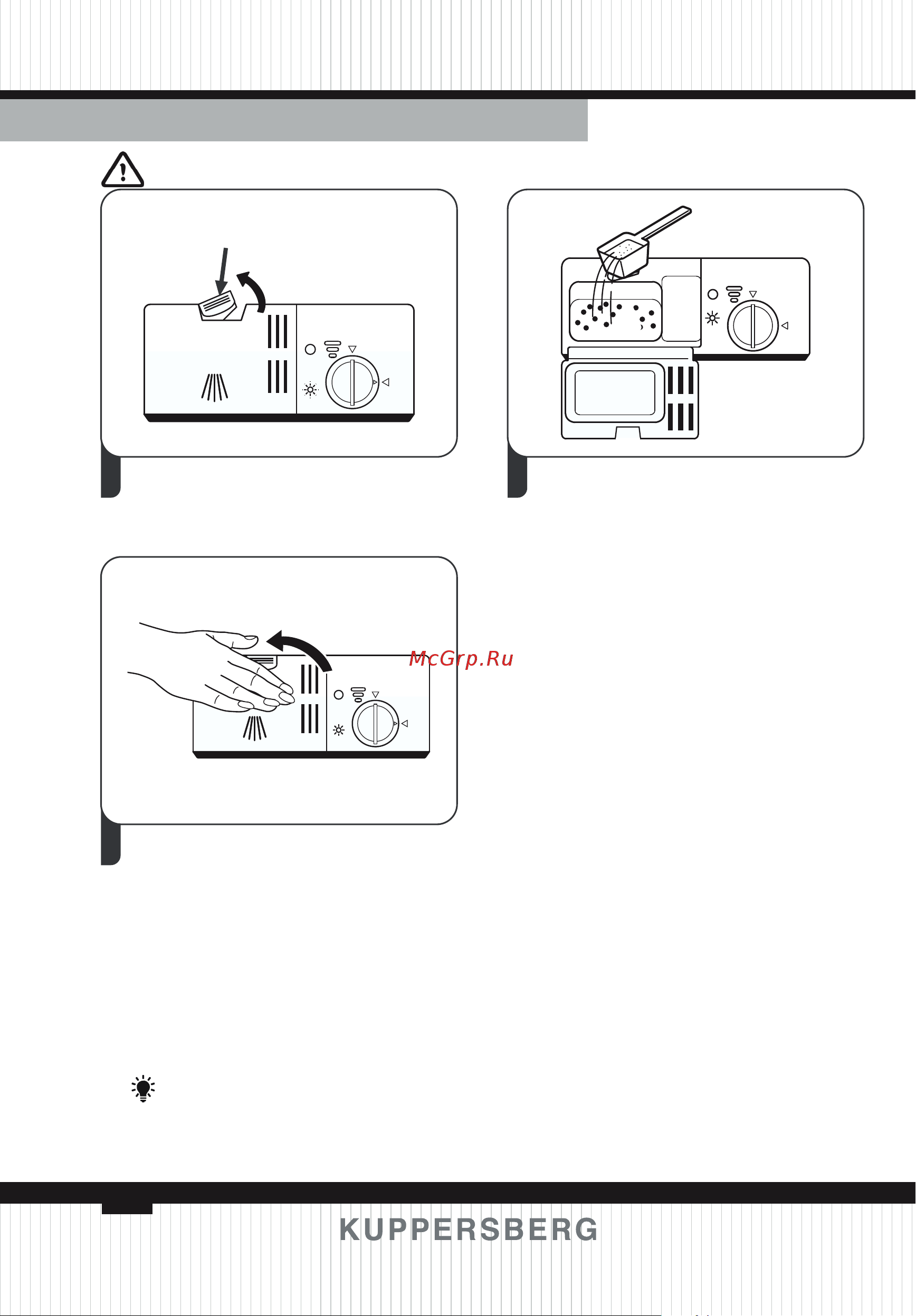 Kuppersberg GFM 5572 W [76/136] Filling the detergent dispenser