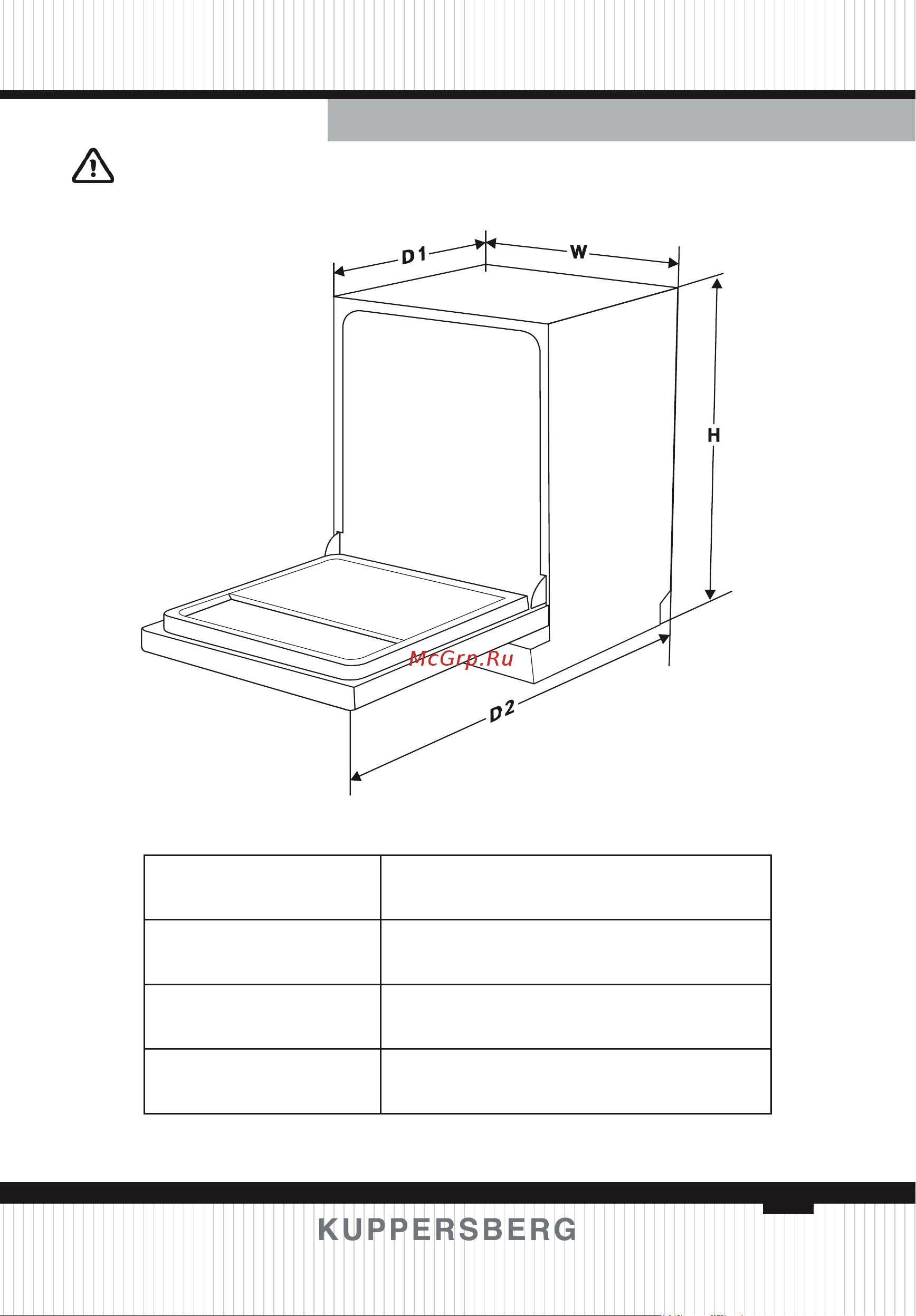 Kuppersberg GFM 5572 W [81/136] Technical information