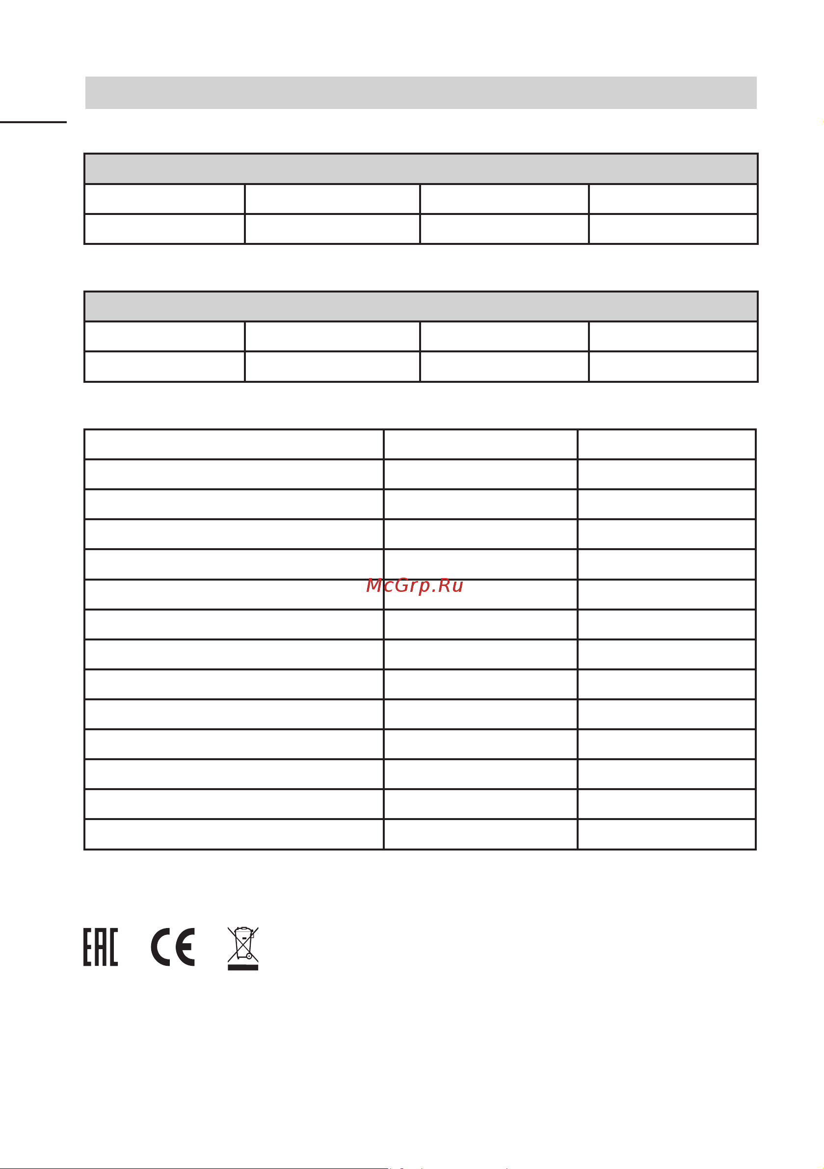 Evelux HEG 605 BG [30/36] Технические данные