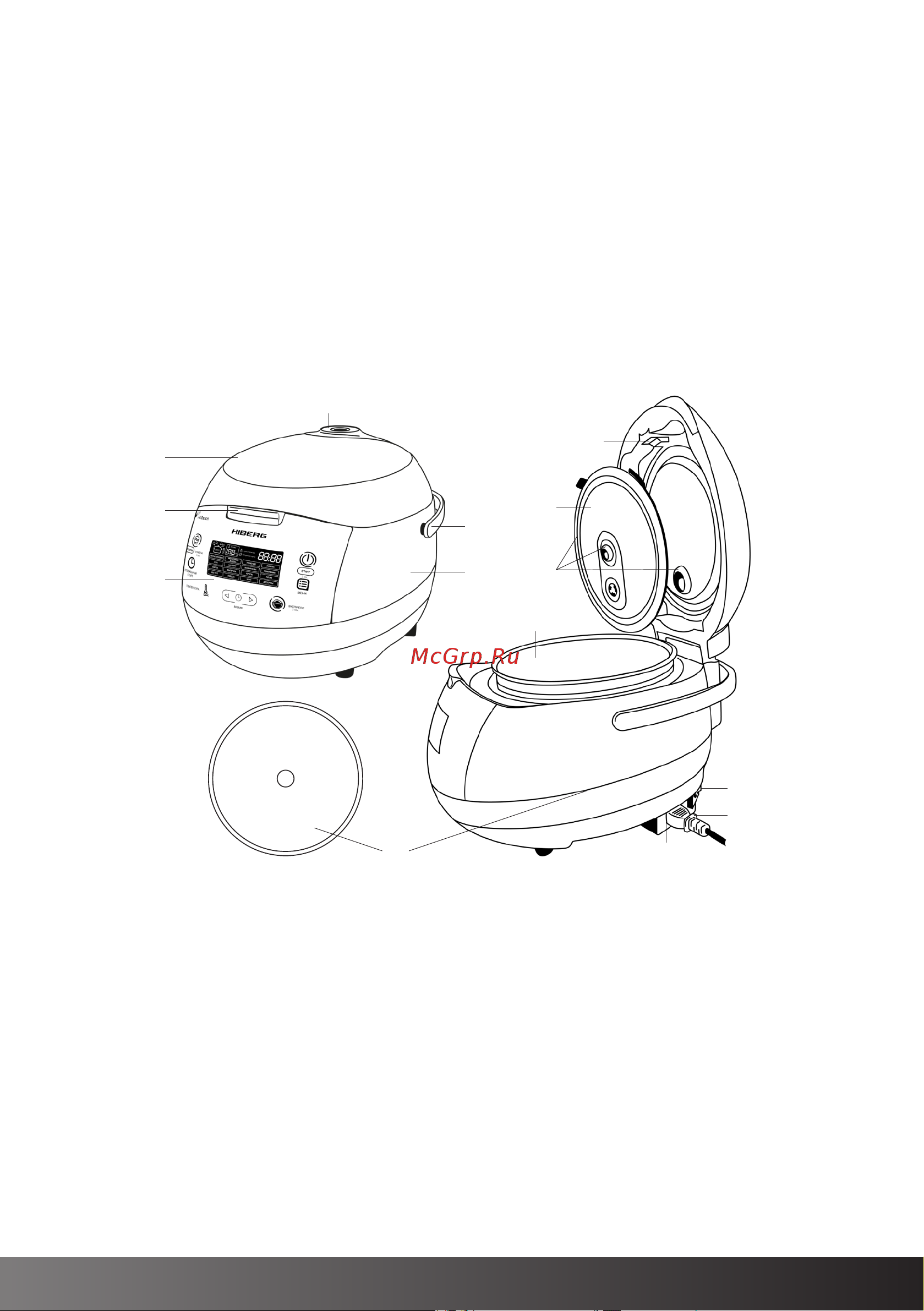 Hiberg MC 590 BB [7/28] Устройство мультиварки