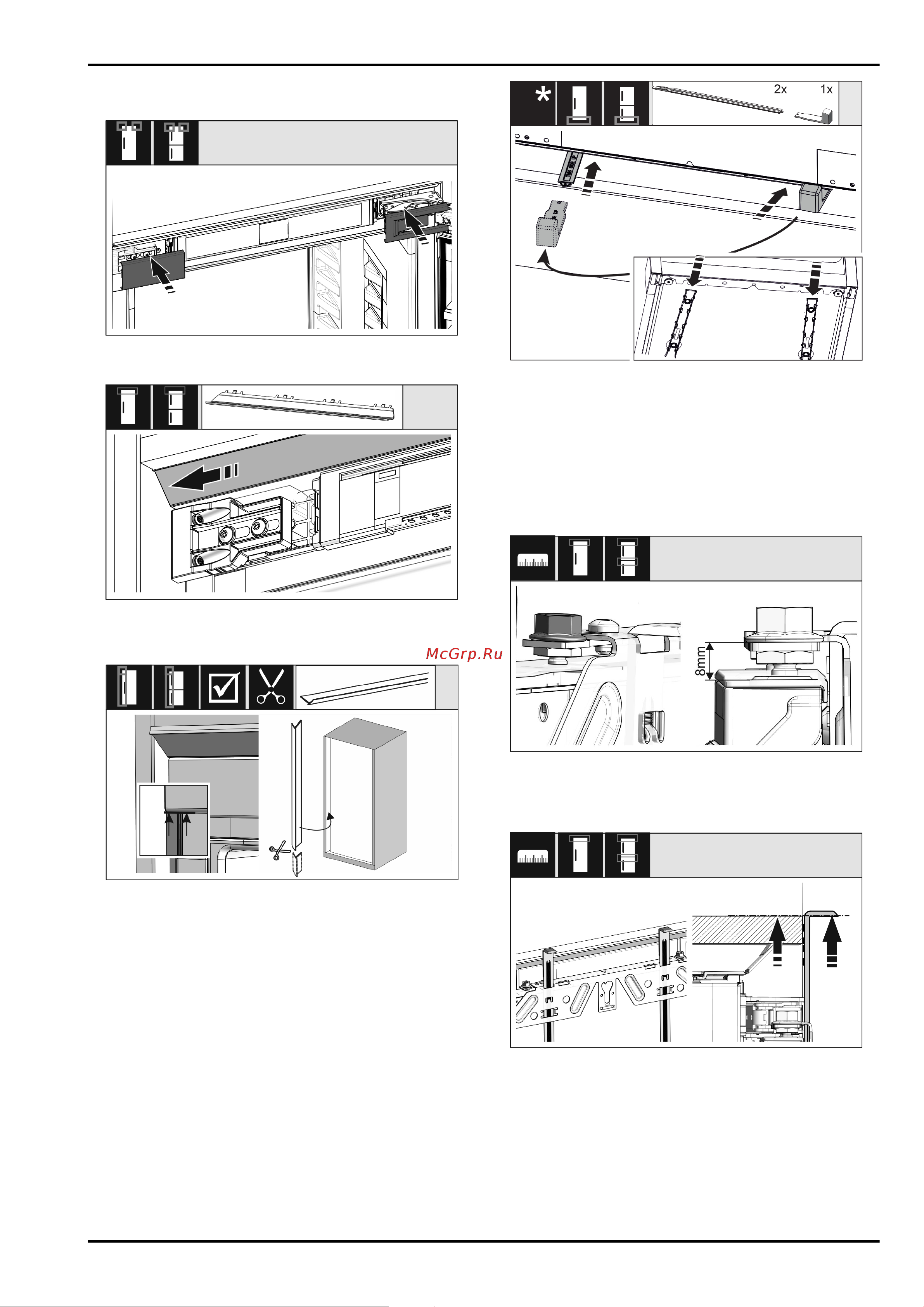 Liebherr IRe 5100-20 001 [16/22] Установка устройства в нишу