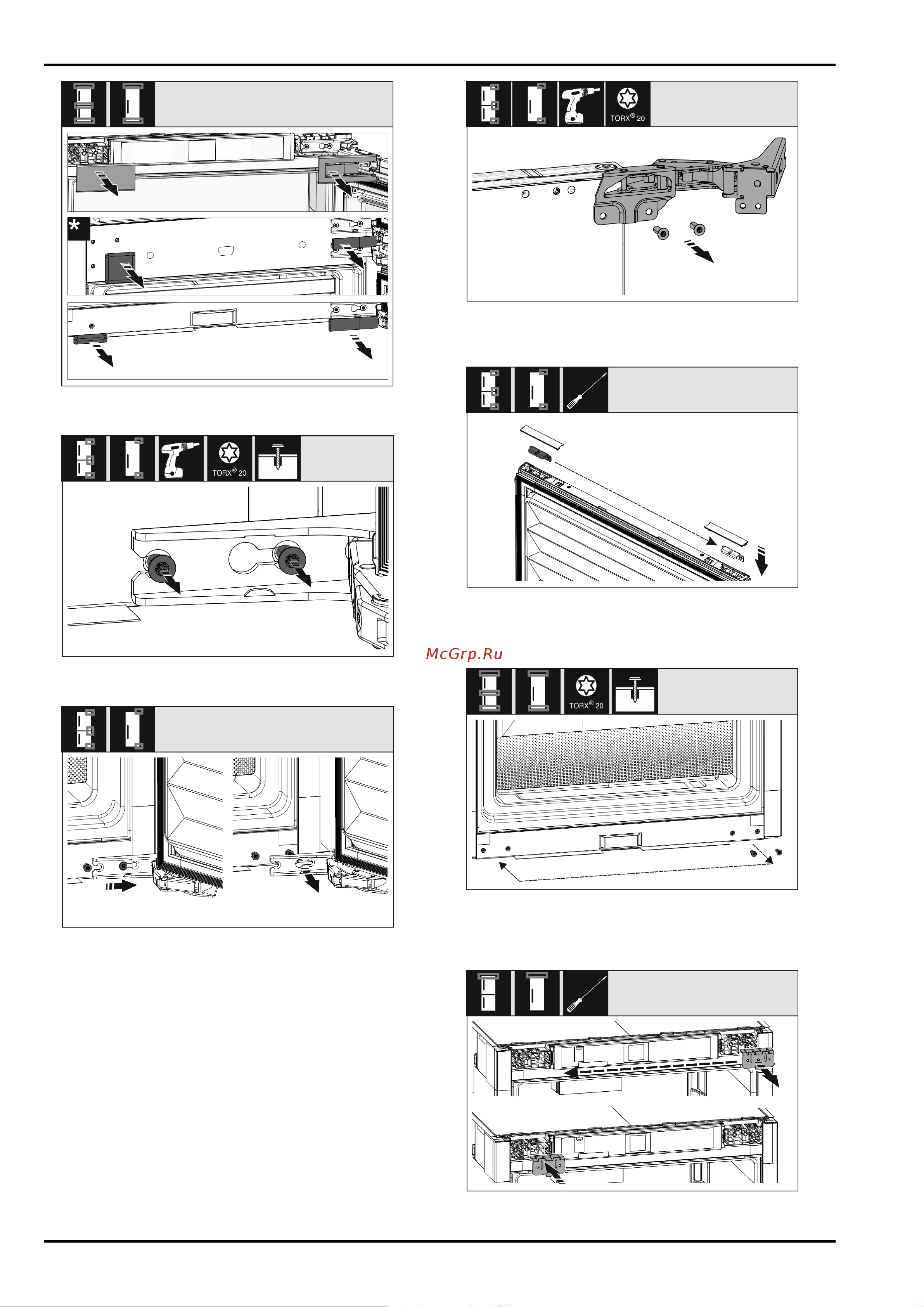 Liebherr IRe 5100-20 001 [9/22] Перевешивание двери