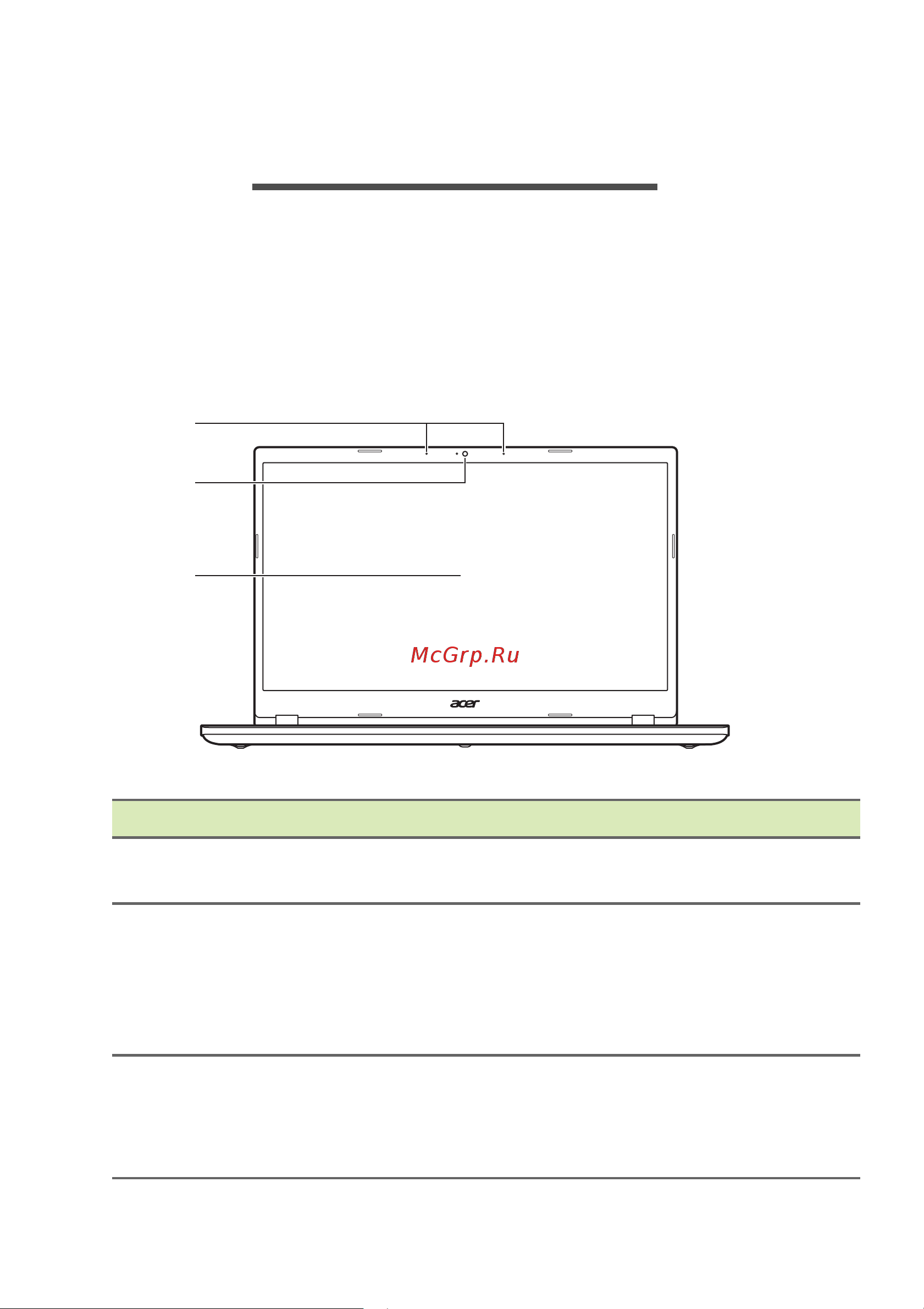 Acer Aspire 5 A515-57 [14/93] Знакомство с вашим ноутбуком acer
