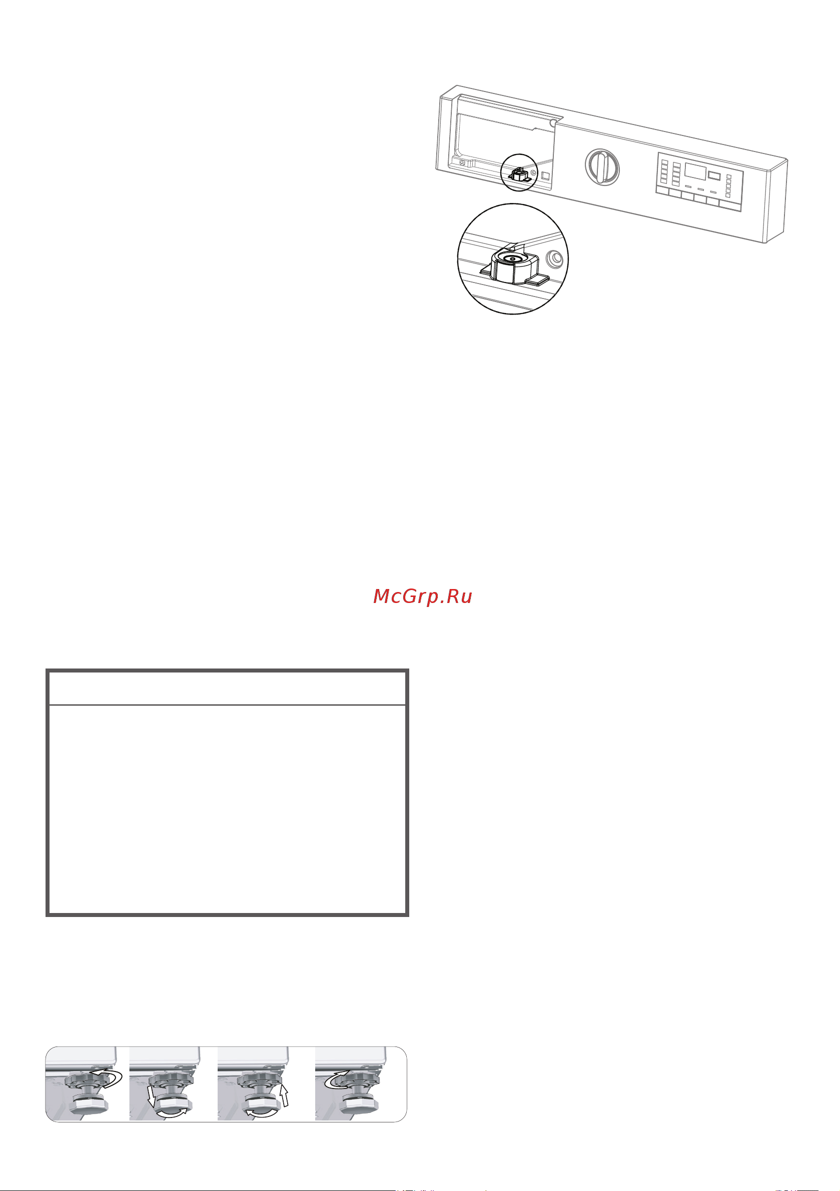 Beko WITV8713 XWG [9/32] Регулировка ножек