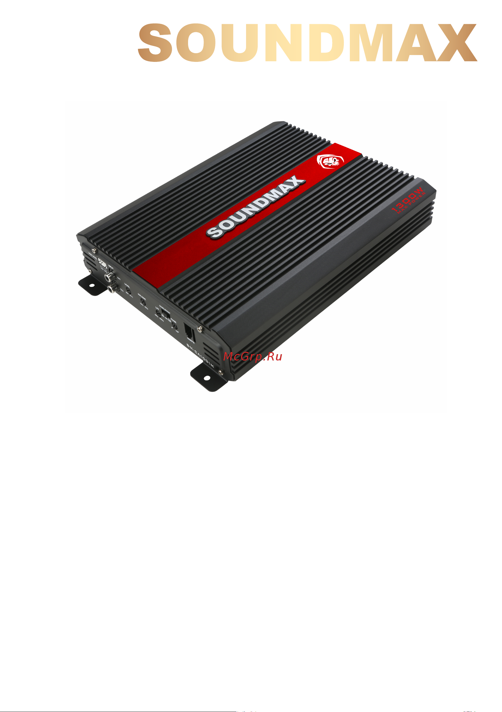 Soundmax SM-CA1001M(чёрный) Руководство по эксплуатации онлайн