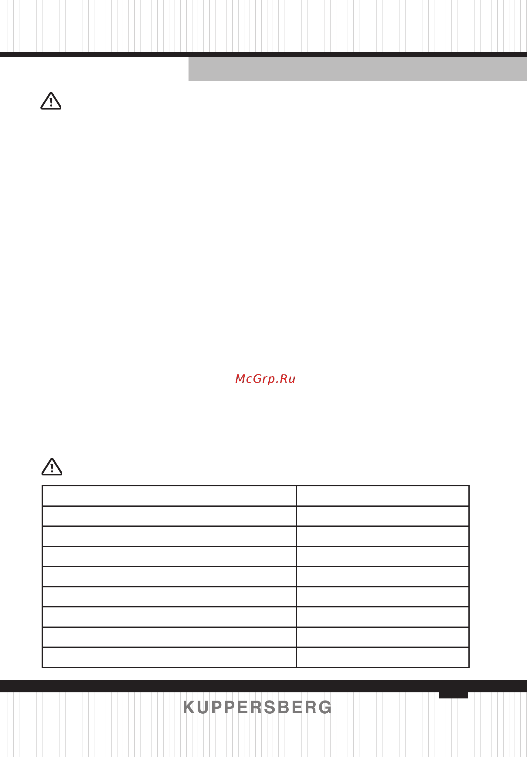 Kuppersberg HMW 635 X [29/84] Precautions to avoid possible exposureto excessive microwave energy