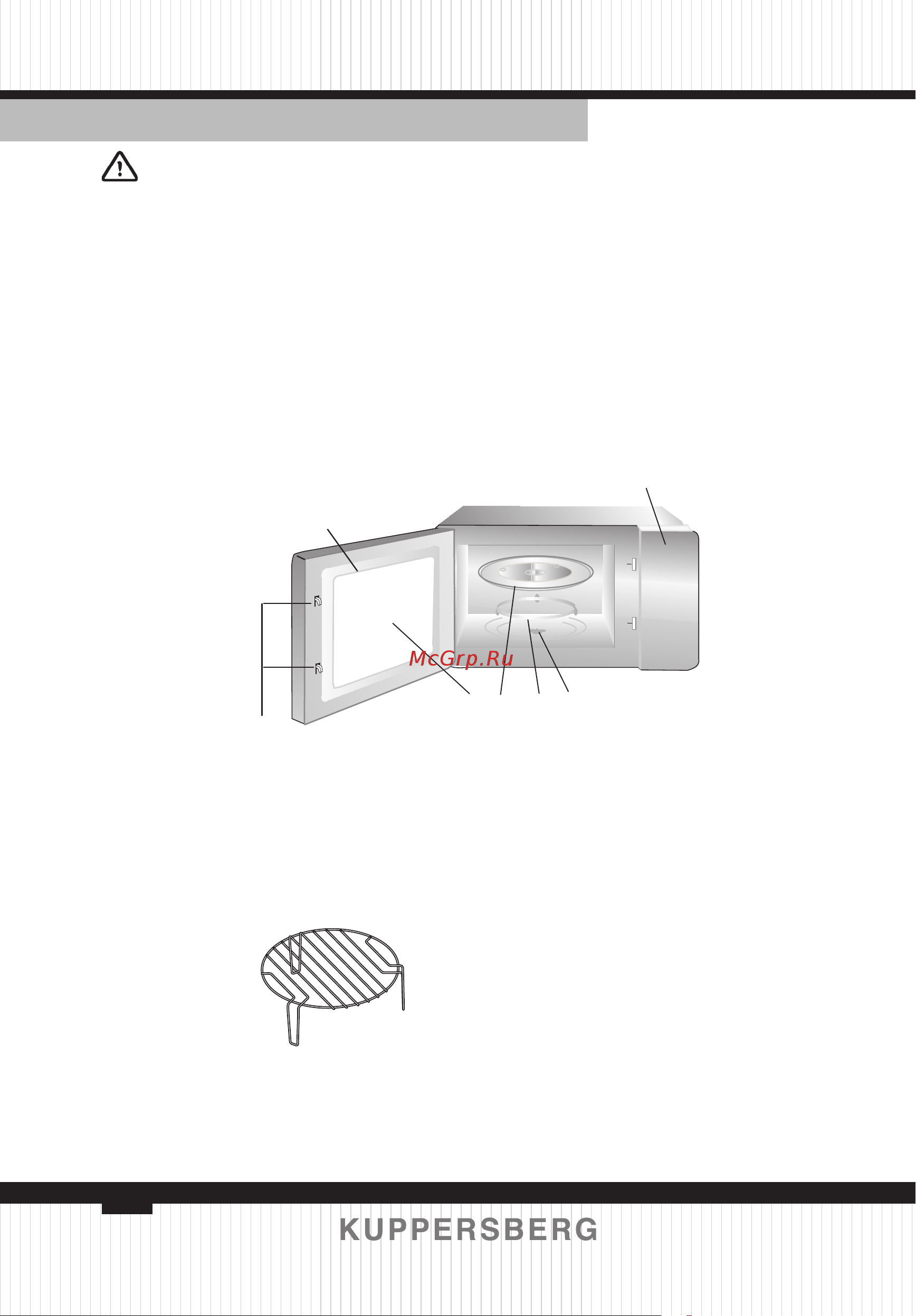 Kuppersberg HMW 635 X [36/84] Setting up your oven names of oven parts and accessories