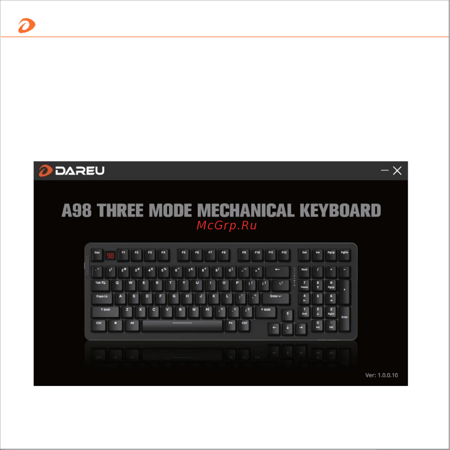 Dareu A98 Pro Mecha-Blue Руководство по эксплуатации онлайн [11/14] 799036
