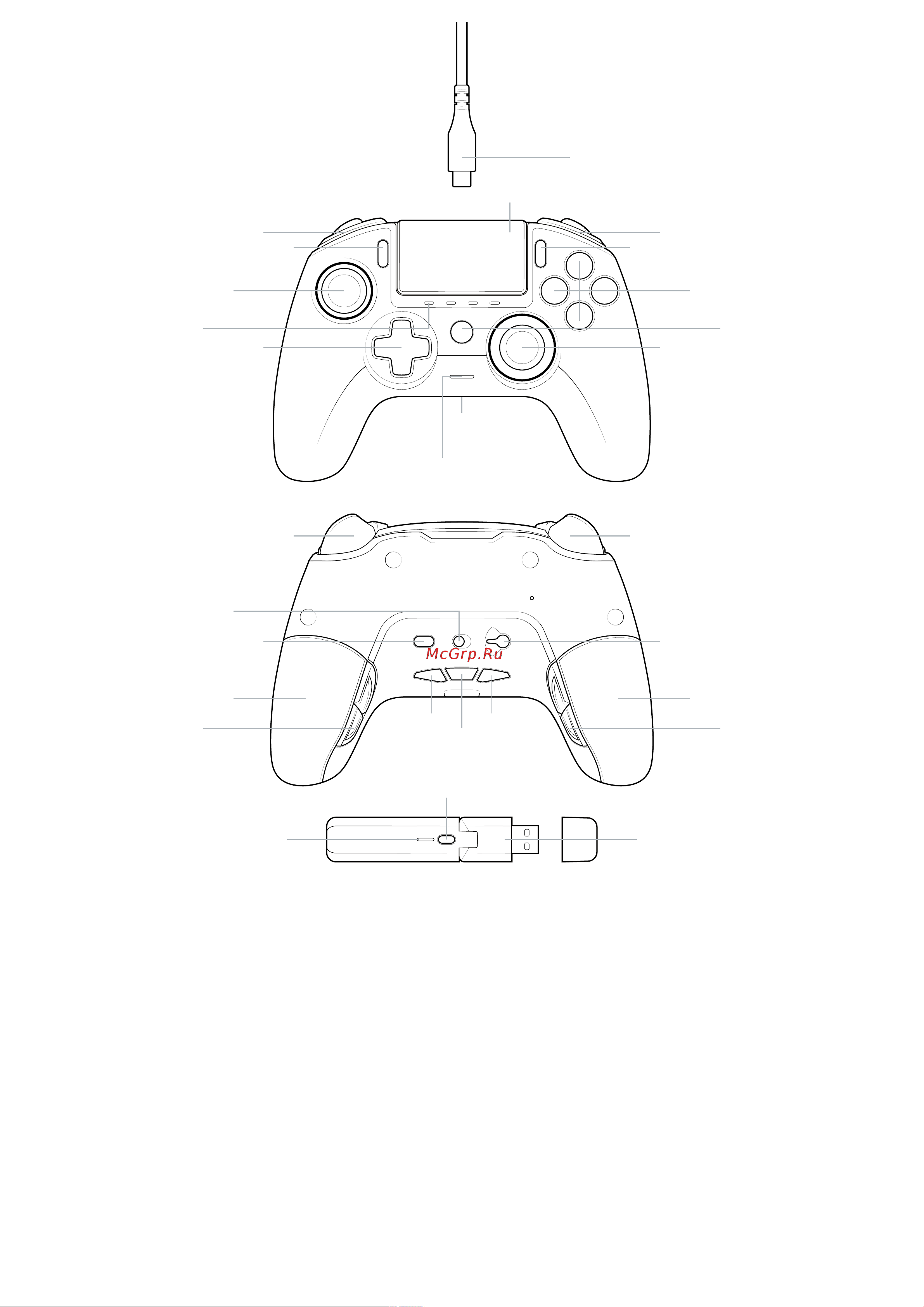 Nacon PS4OFPADREV3UK [20/35] I description of elements