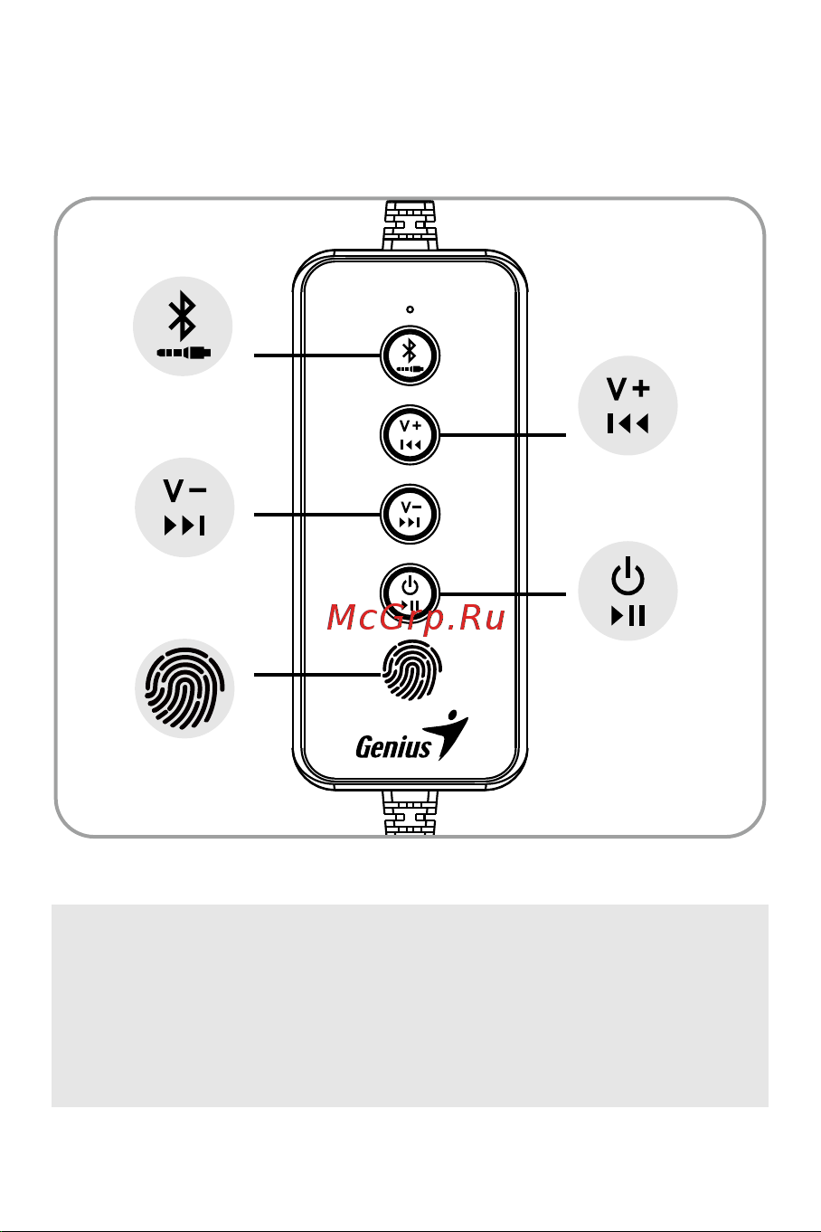 Genius USB Soundbar 200 BT [10/30] In line control