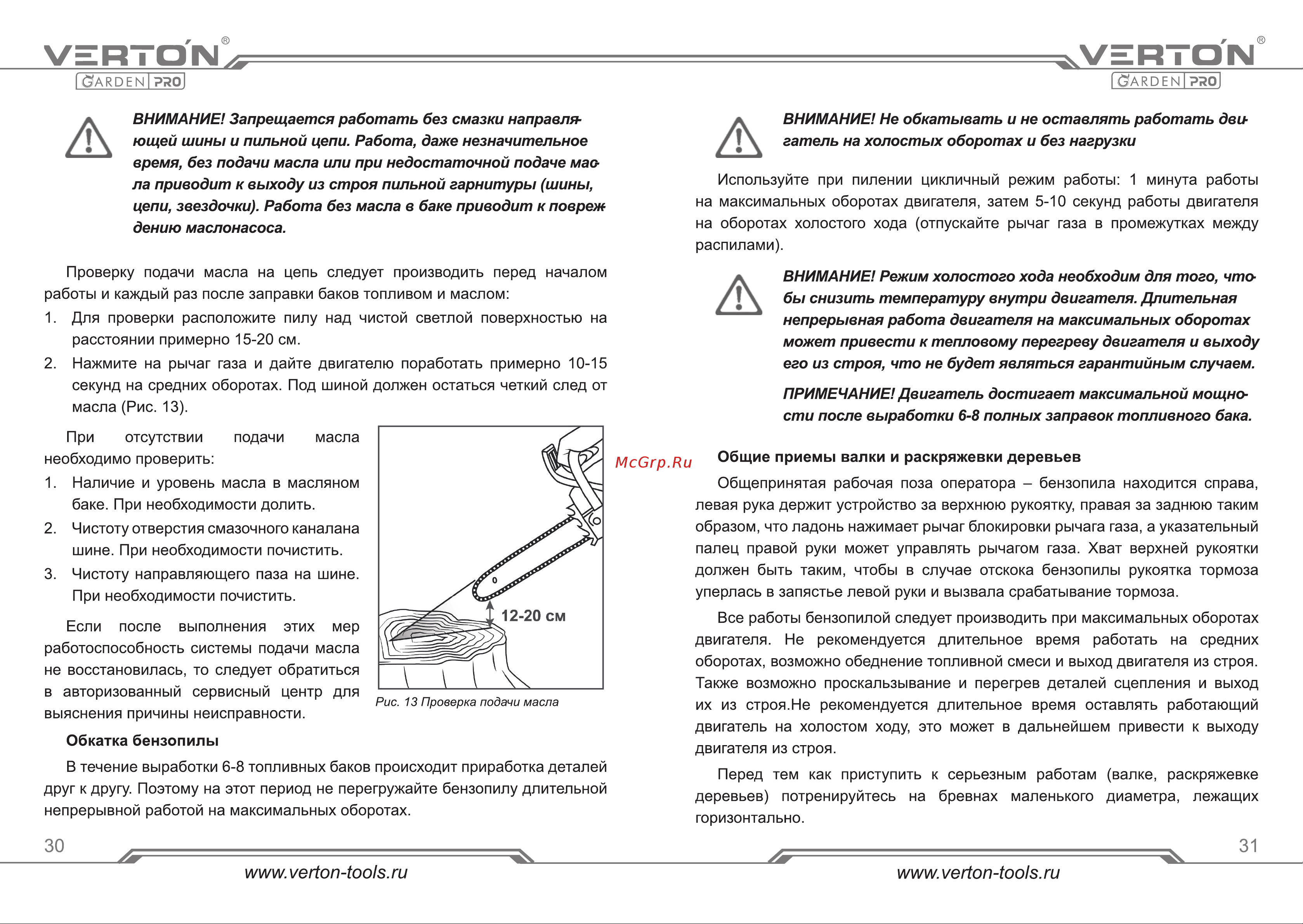 VERTON Garden Pro CS-5820 [16/31] Страница 16