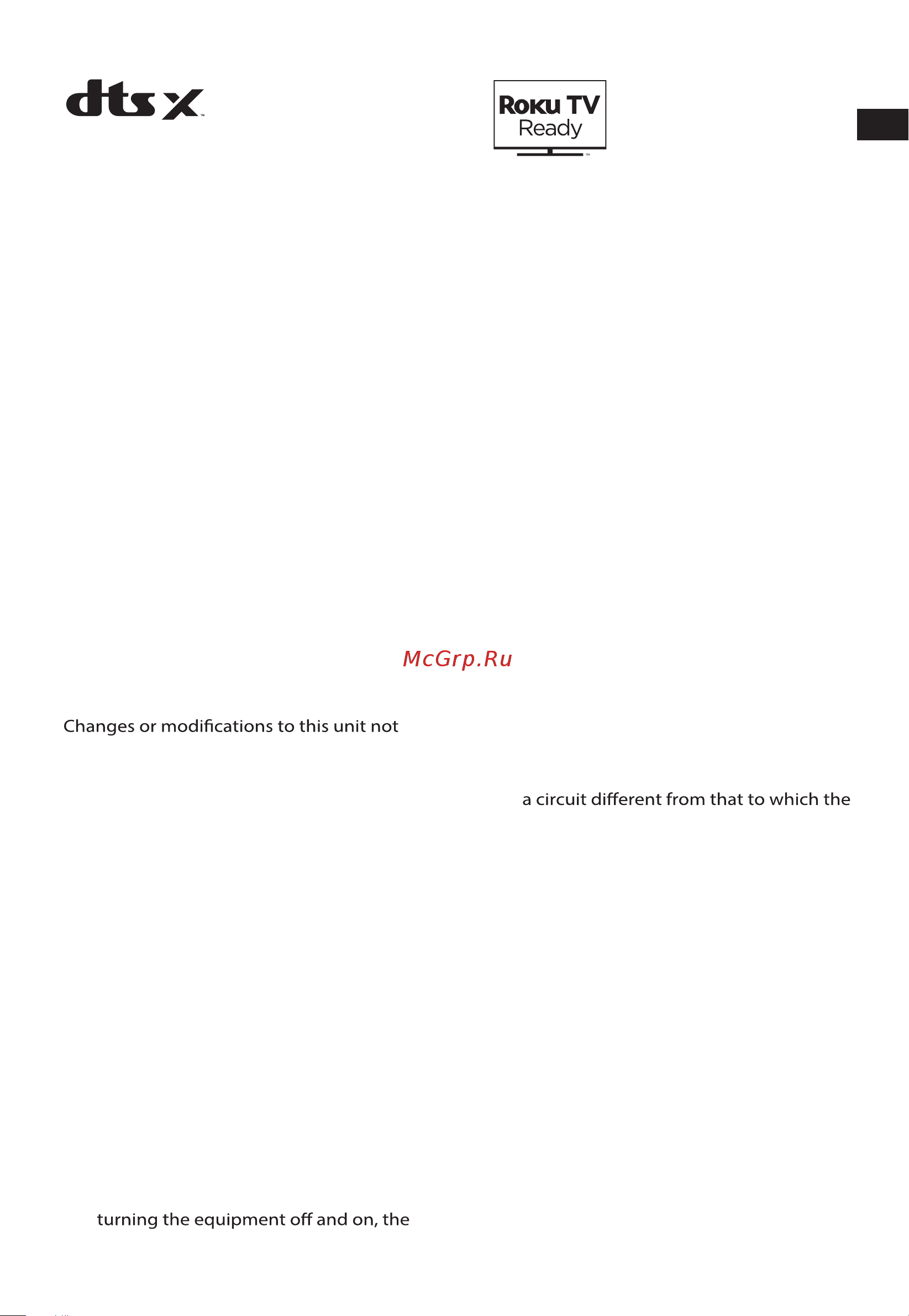 Hisense U3120G [5/40] Fcc information for us customers