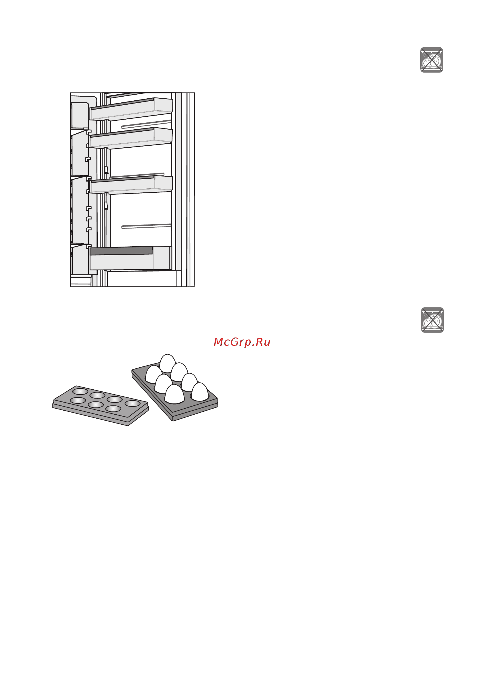 Gorenje NRKI418FE0 [22/40] Регулируемые по высоте дверные полки