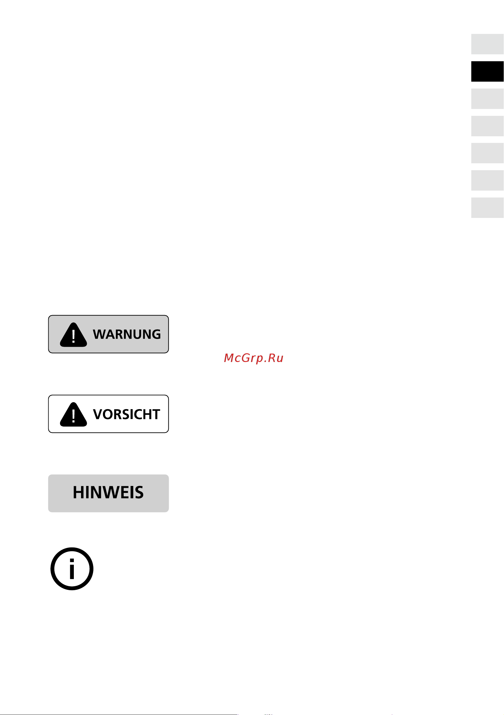 GRAEF CM501EU [17/80] Warning messages and symbols