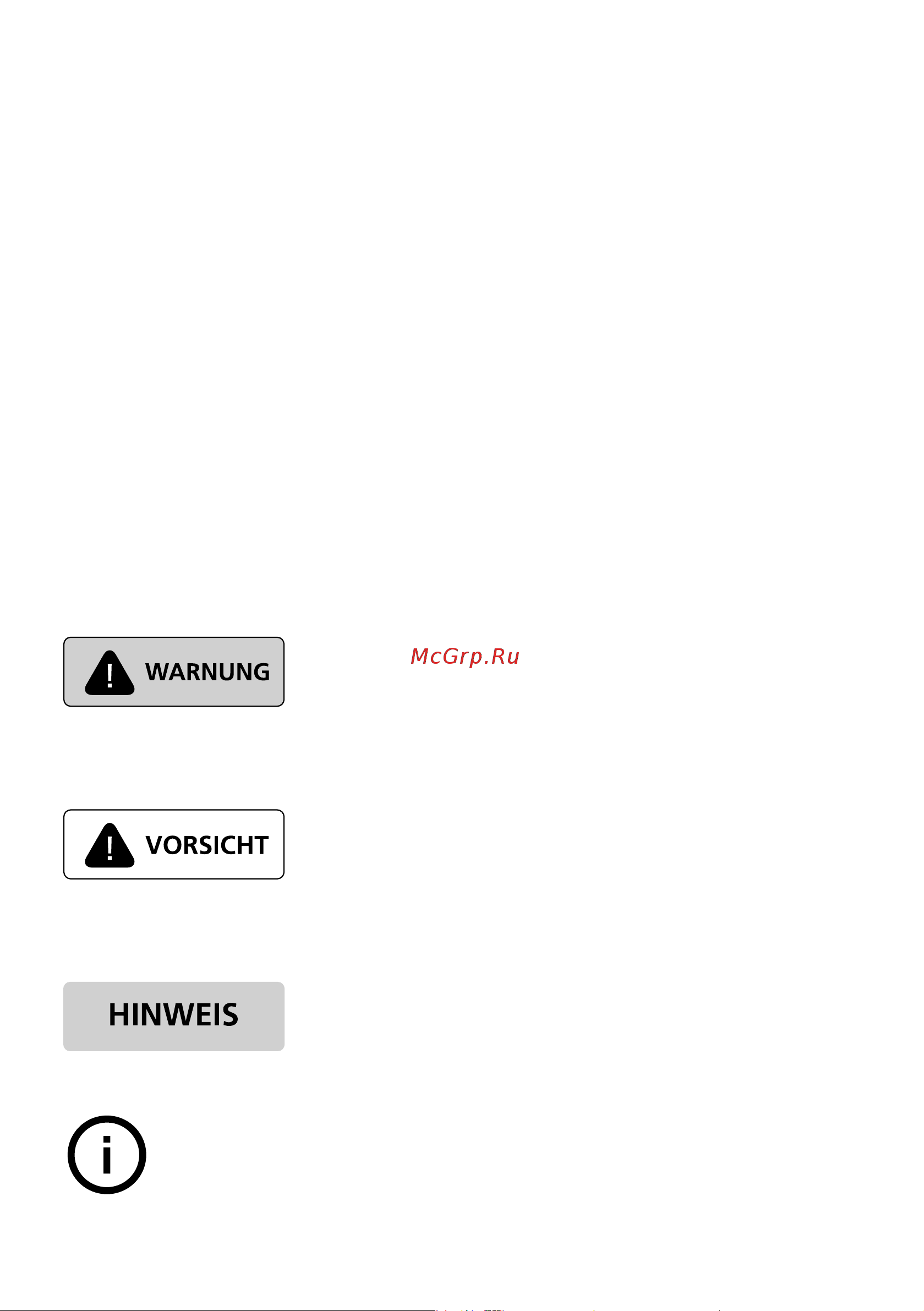 GRAEF CM502EU [6/80] Warnhinweise und symbole