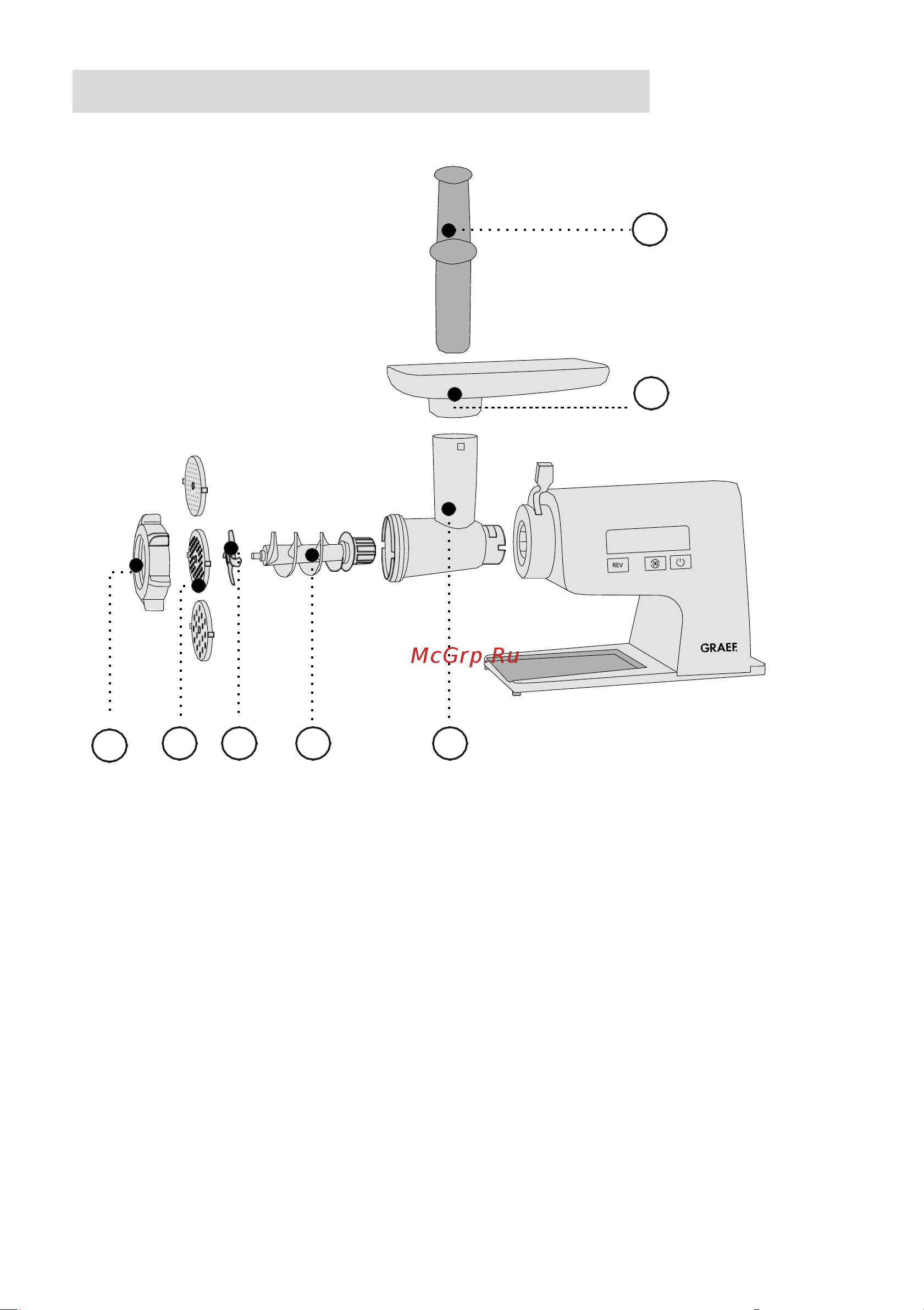 GRAEF FW500EU [4/20] Подробный обзор мясорубка