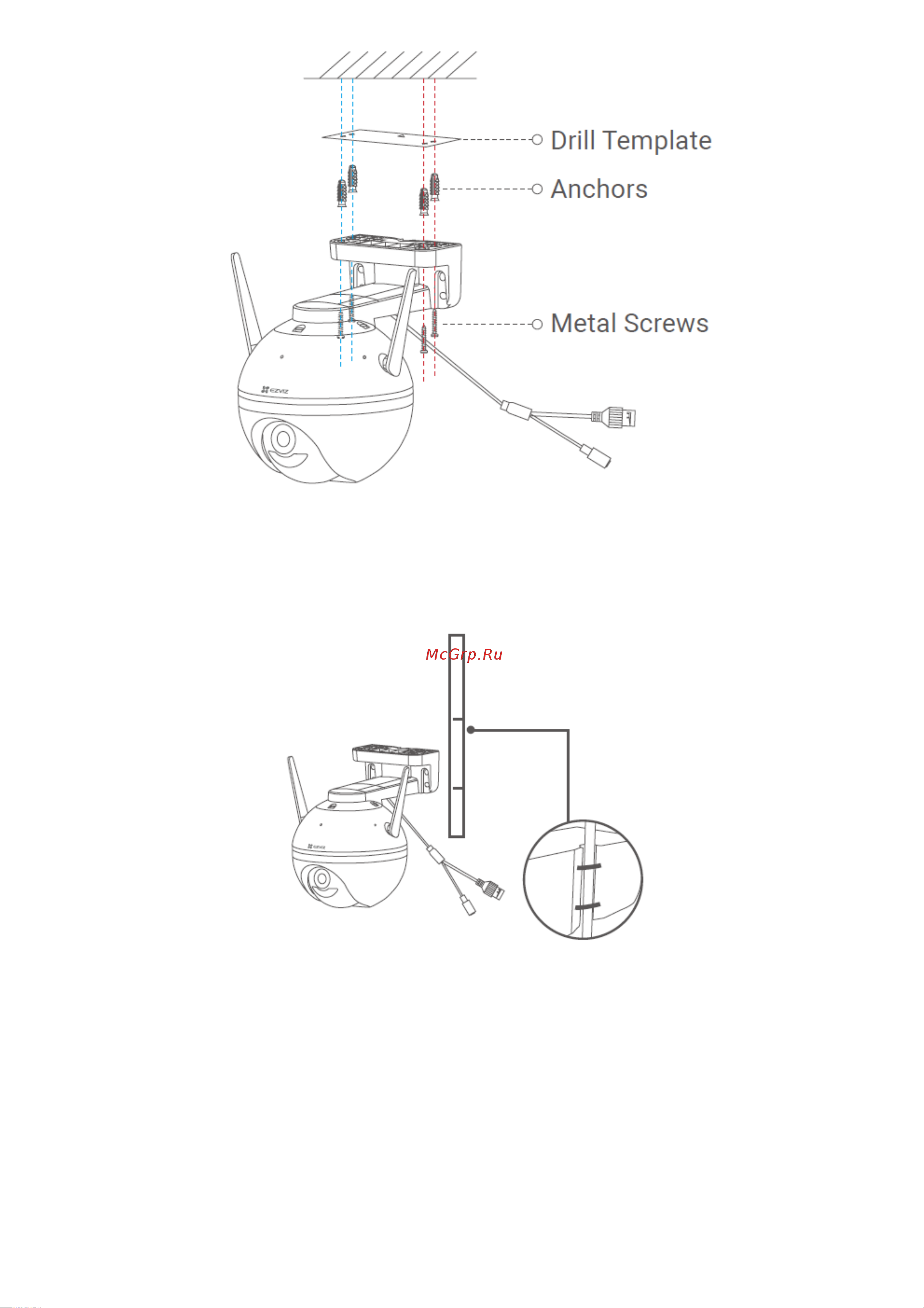 Ezviz CS-C8C 4MM [8/13] Install the waterproof kit optional