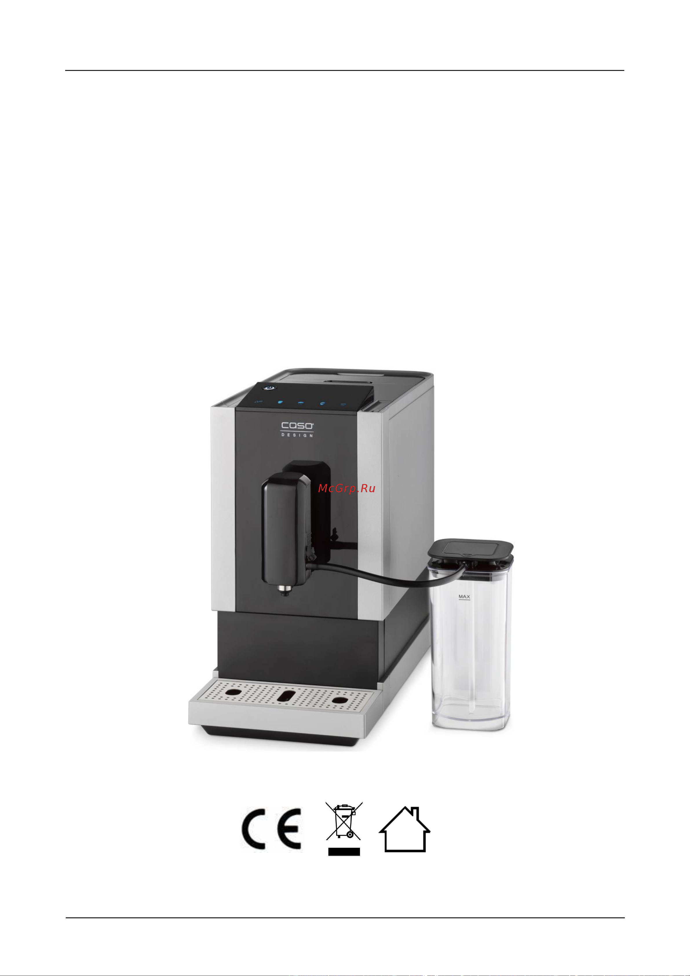 Caso Cafe Crema Touch 1882 [45/214] Operating manual