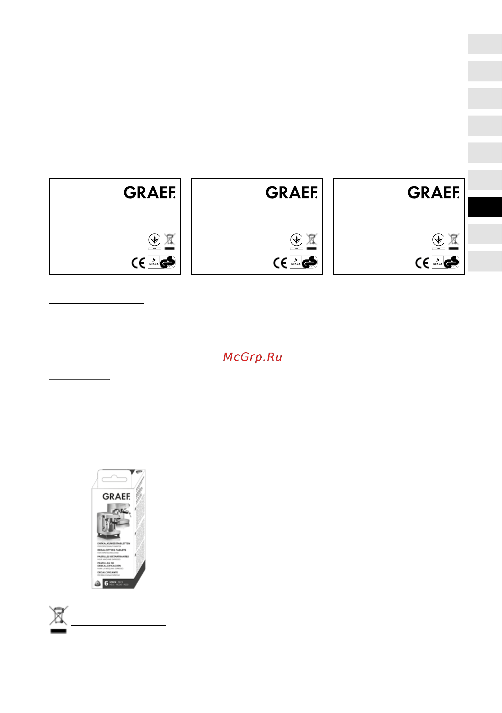 GRAEF WK401EU [53/72] Bortskaffing