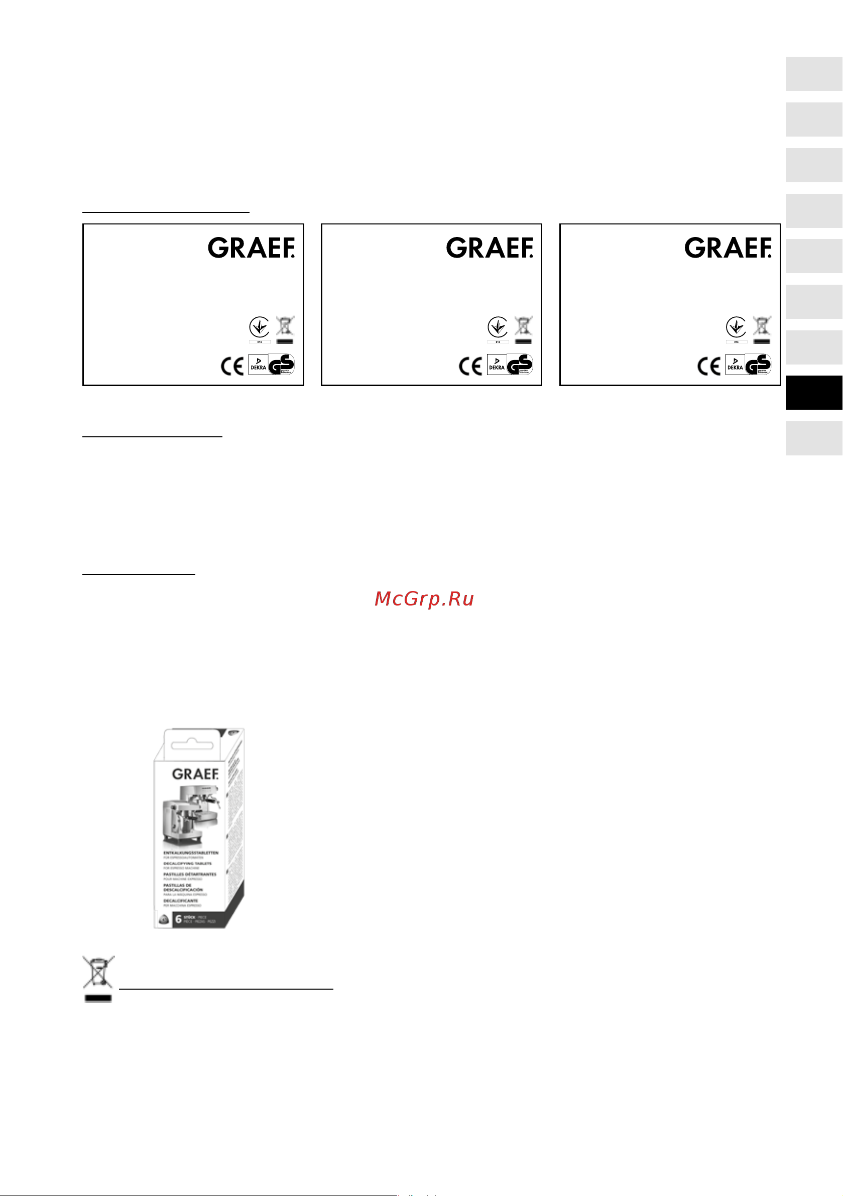 GRAEF WK402EU [61/72] Avfallshantering