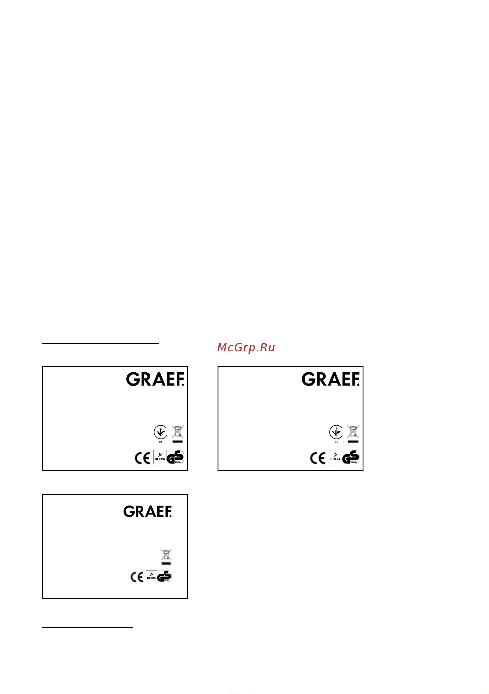 GRAEF WK61EU [10/40] Kundendienst