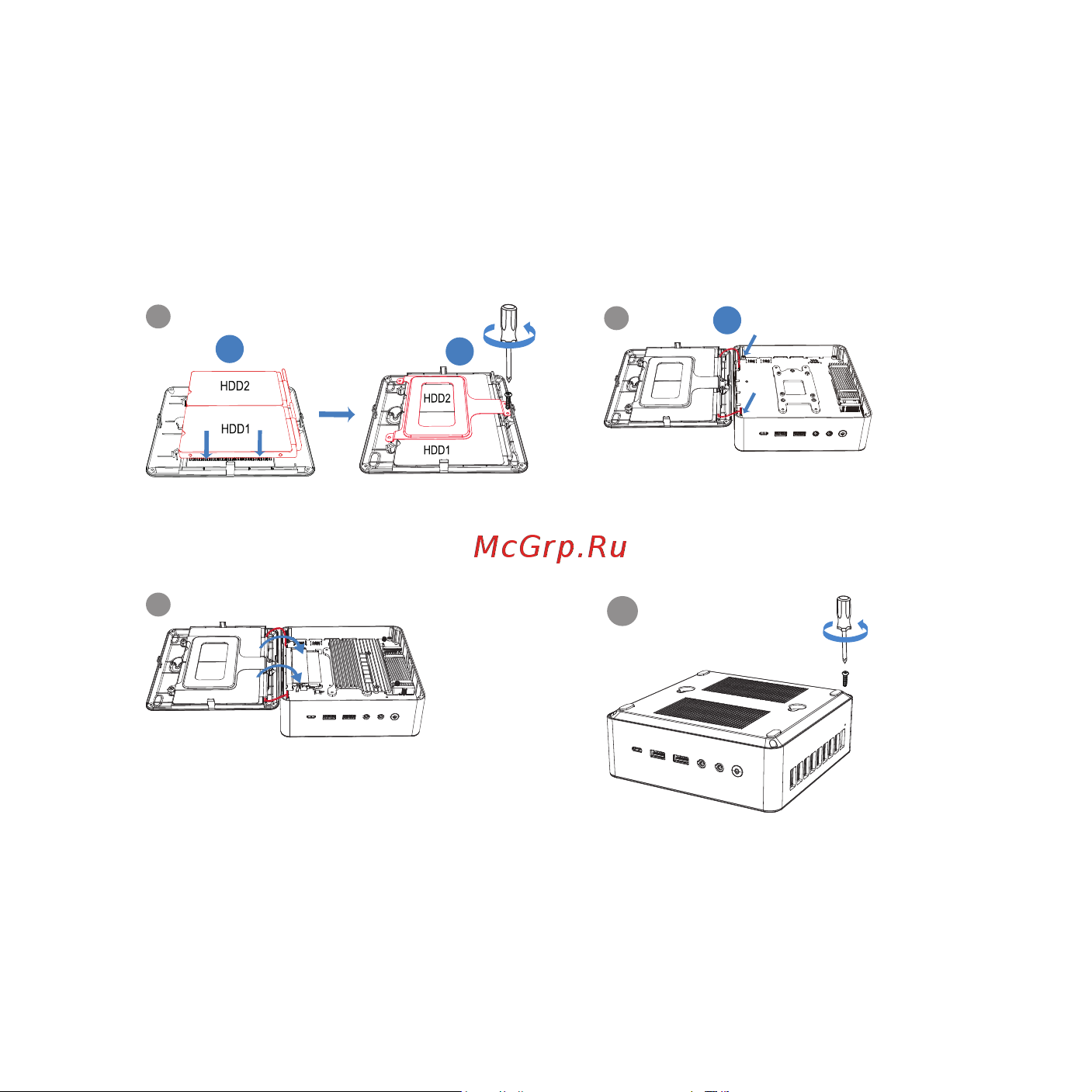 Irbis Smartdesk mini PC IMFPC109 [10/28] Установка пк на задней панели дисплея с помощью монтажного крепления vesa