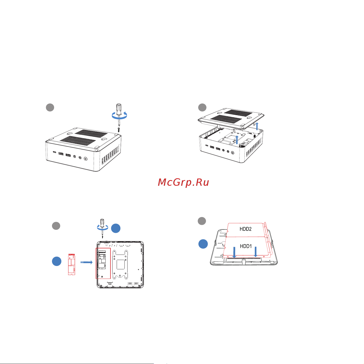 Irbis Smartdesk mini PC IMFPC104 [9/28] Адаптер питания от розетки электросети подождите несколько минут пока устройство остынет затем отсоедините шнур адаптера питания от персональ ного компьютера