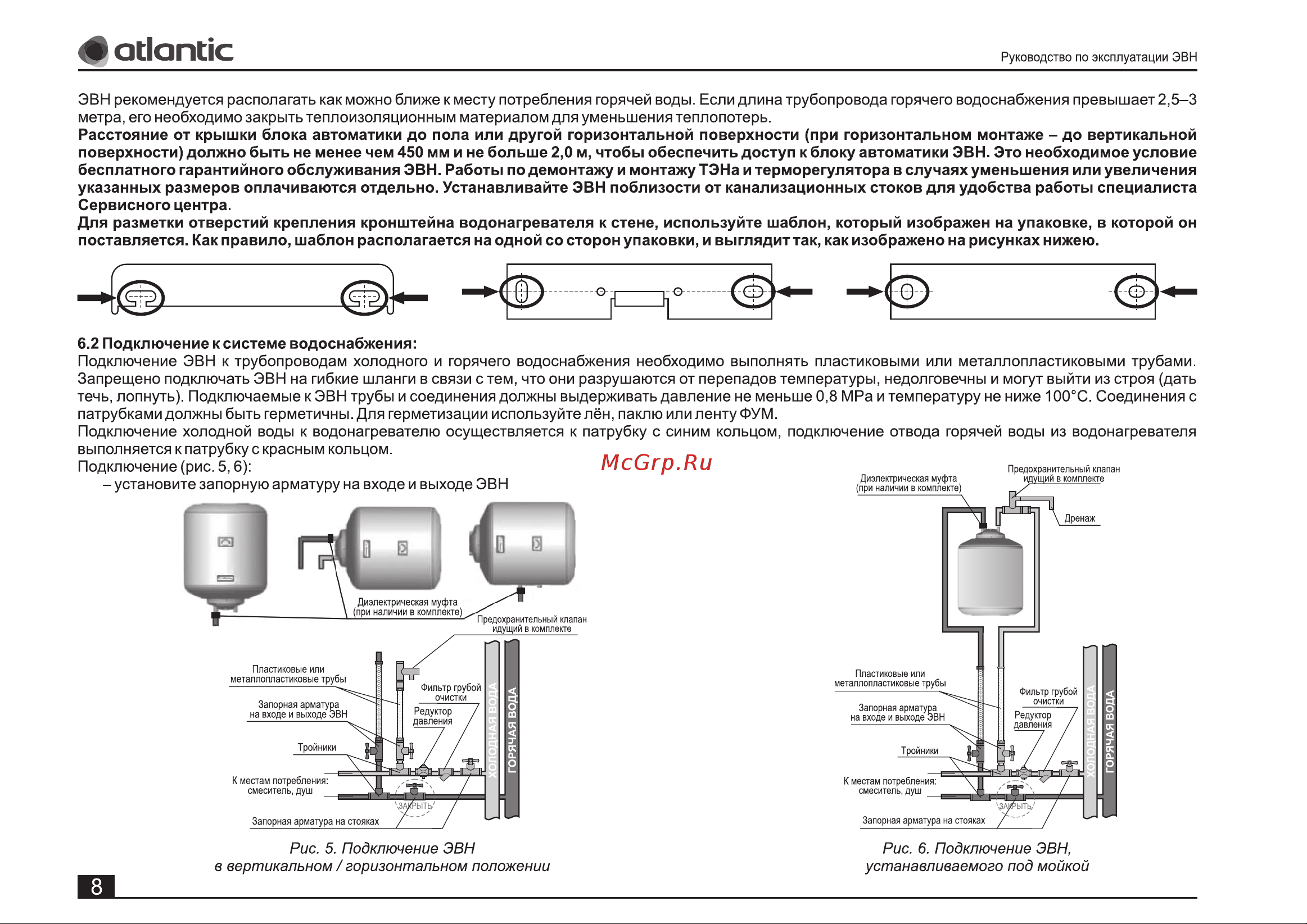 Atlantic OPRO TURBO Руководство по эксплуатации онлайн [8/20] 799785