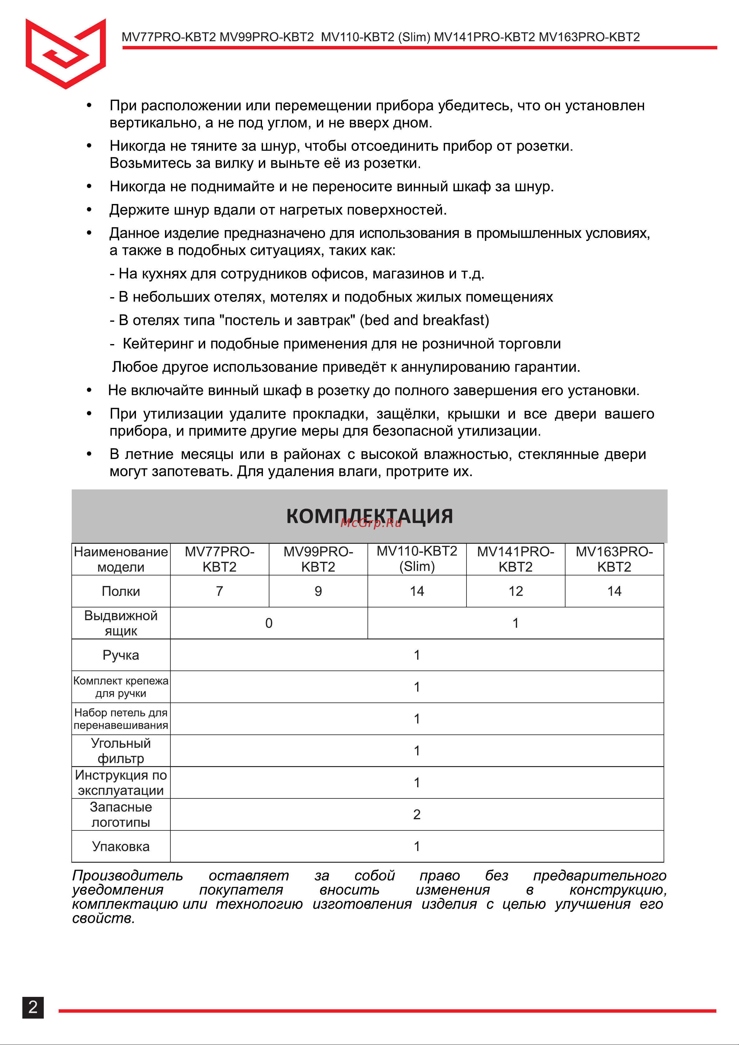 Meyvel MV77PRO-KBT2 [3/24] Страница 3