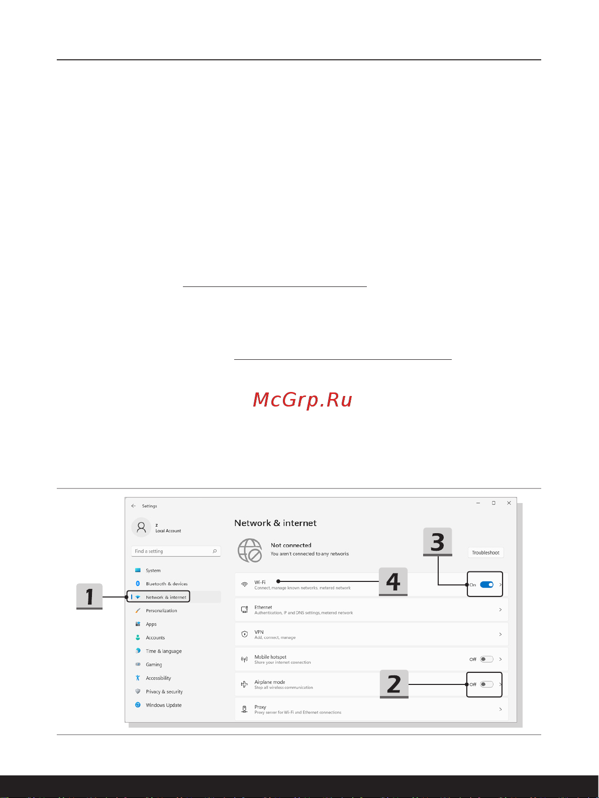 MSI Prestige 15 A12UC-224RU 9S7-16S822-224 [42/64] Подключение к интернету в ос windows