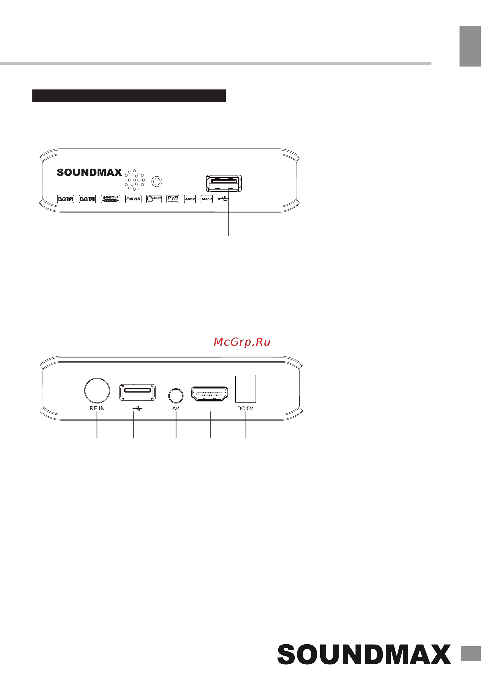 Soundmax SM-DVBT270 [6/36] Rear panel