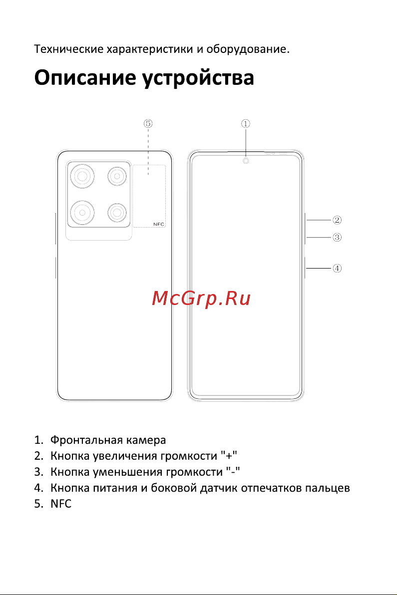 Infinix Note 30 Pro X678B 8/256Gb Black Руководство по эксплуатации онлайн [4/11] 800258