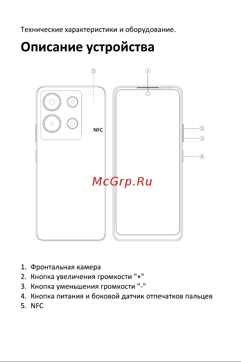 Infinix Note 30 X6833B 8/256Gb Blue Руководство по эксплуатации онлайн [4/11] 800261