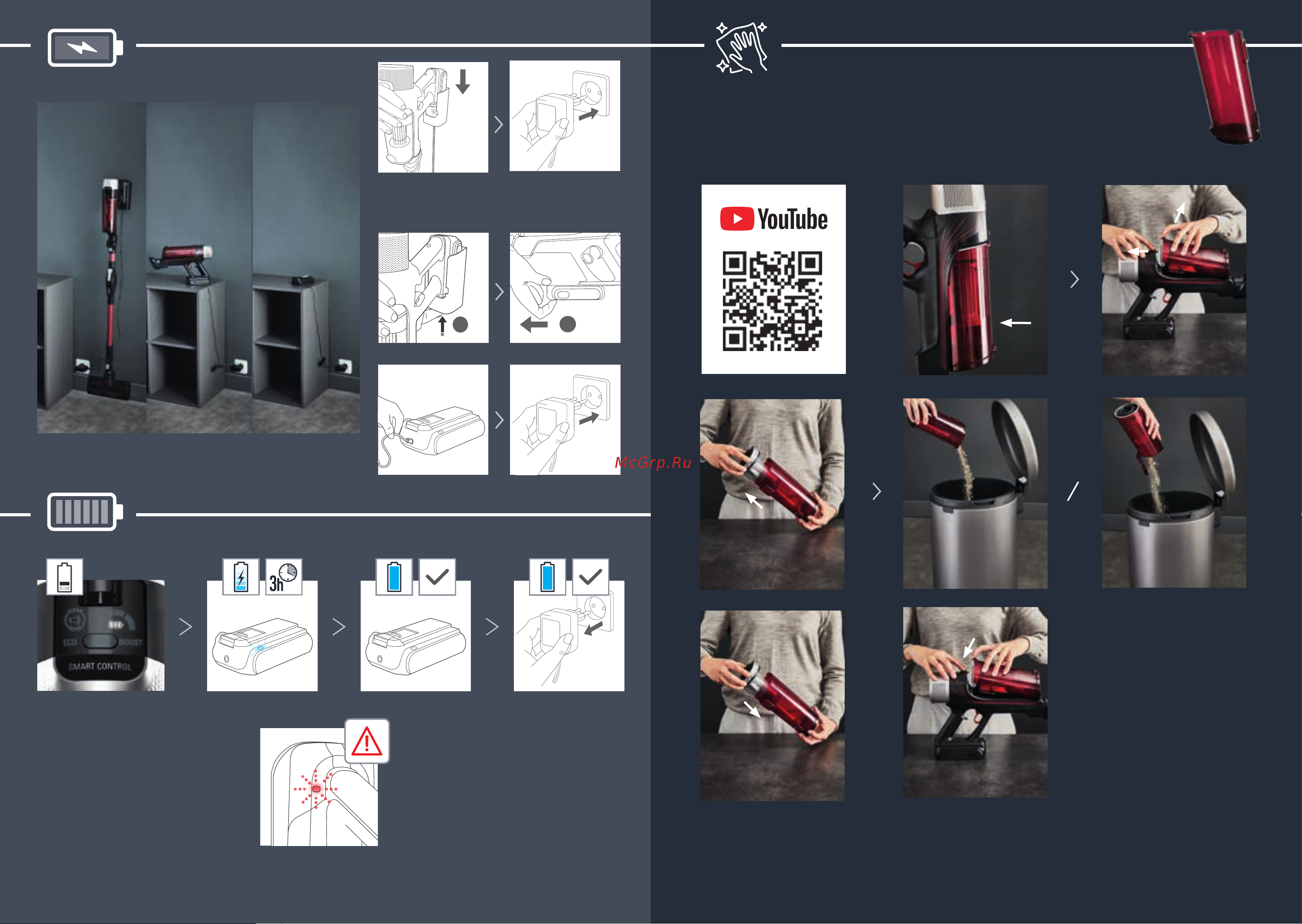 Tefal X-Force Flex 9.60 Allergy TY2038WO, хороший [6/0] Please refer to safety book
