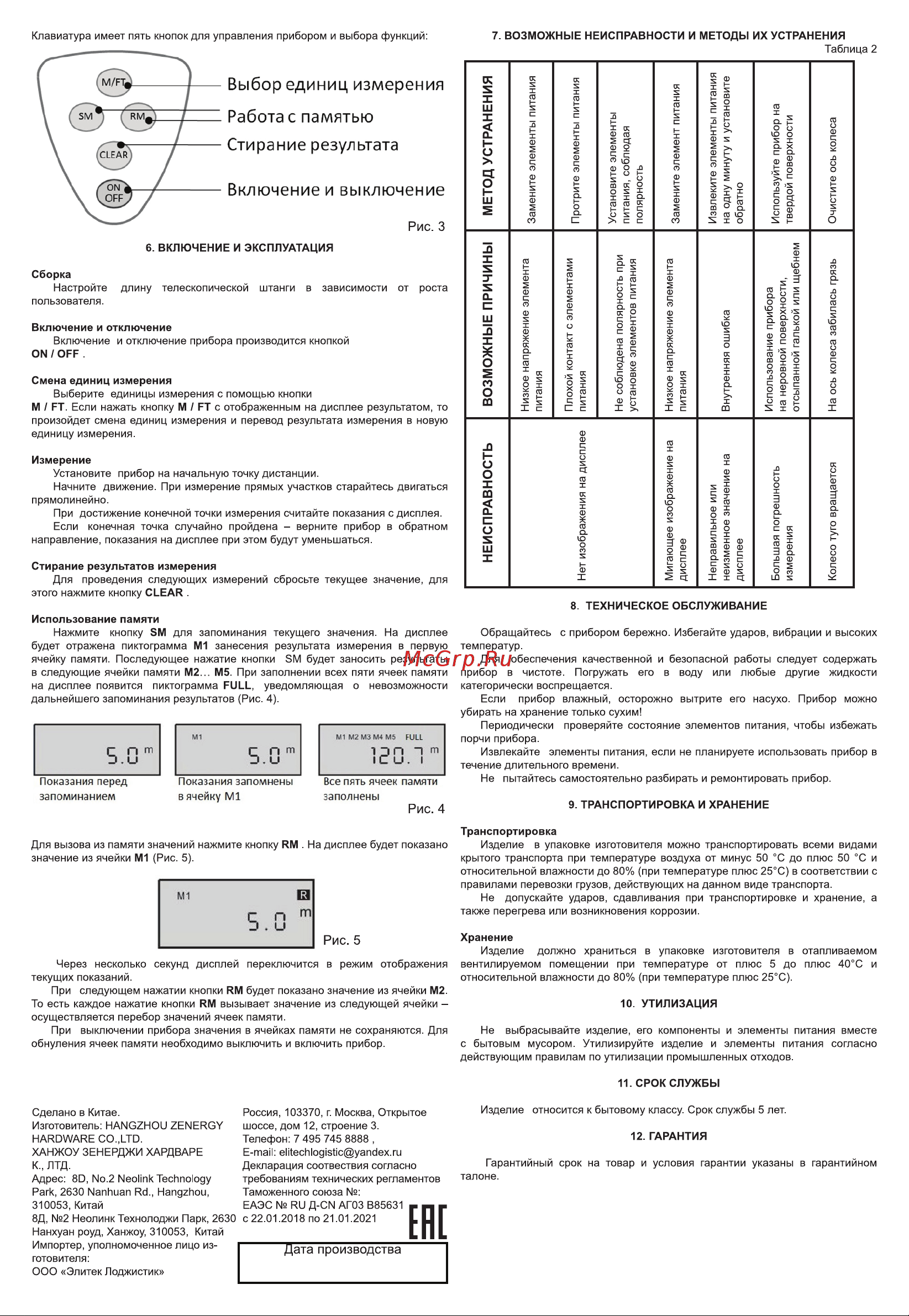 Elitech 2210.000900 Руководство по эксплуатации онлайн [2/2] 800446