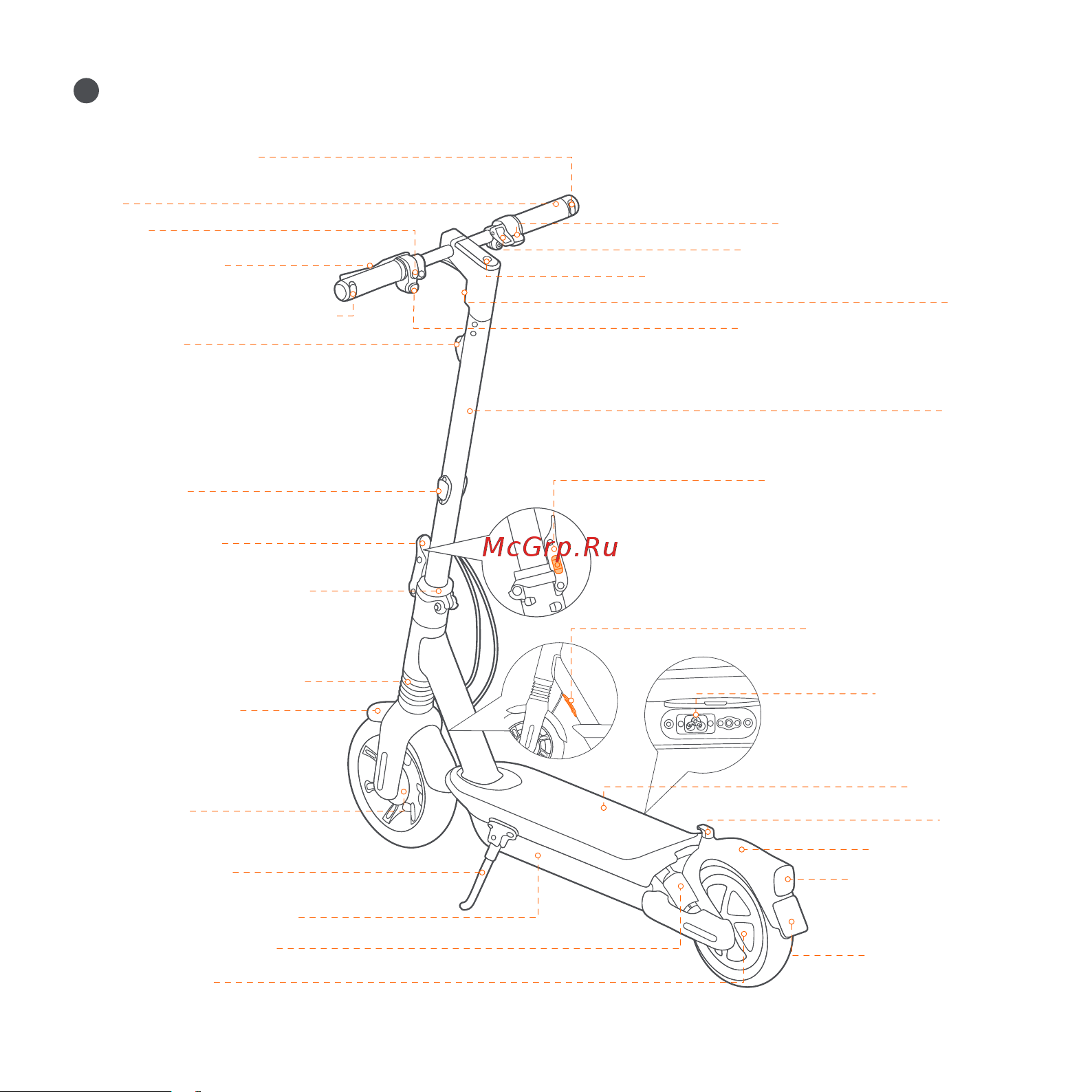 Ninebot by Segway Kickscooter MAX G2 [2/24] Диаграмма