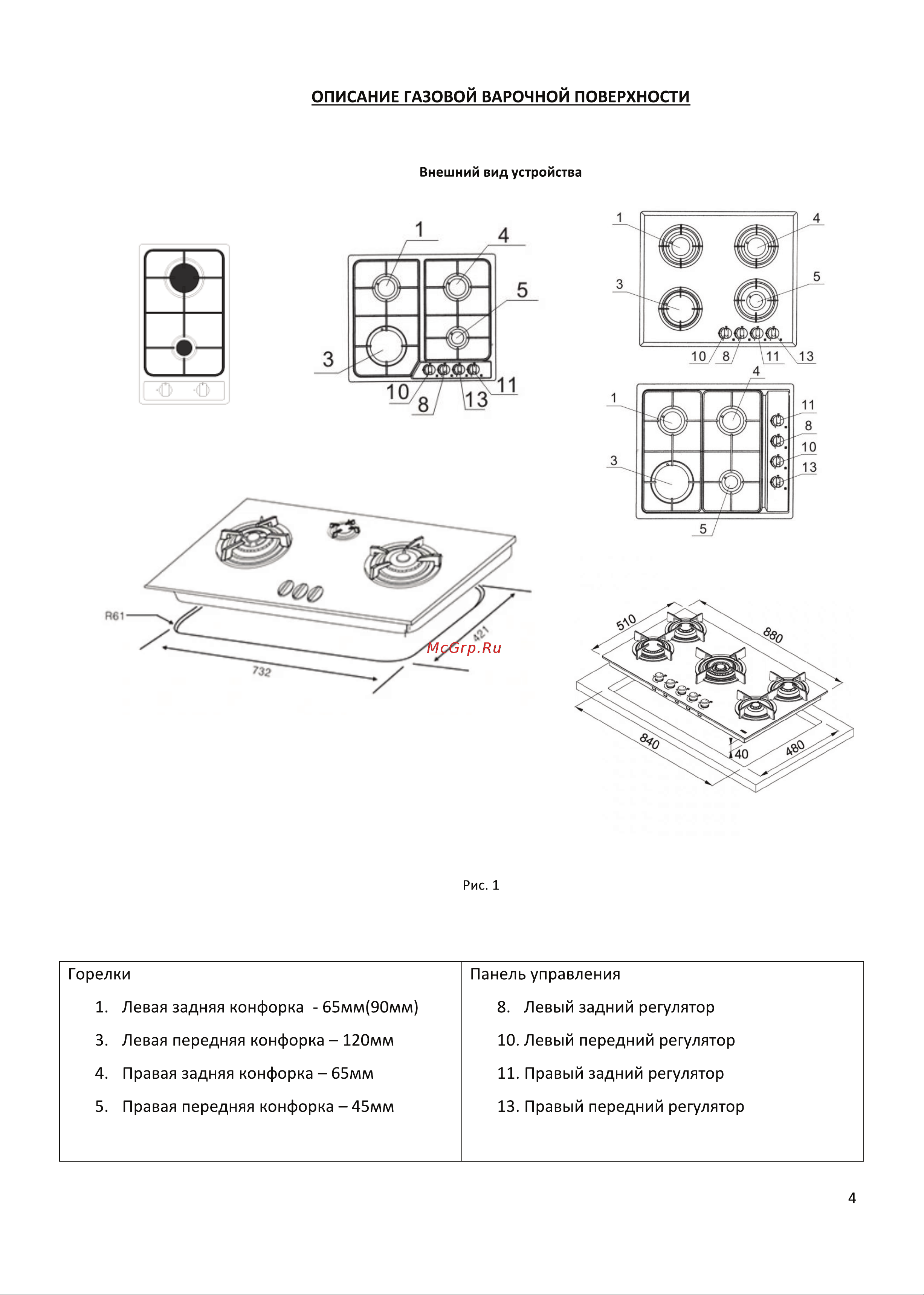 Ginzzu HCG-443 W Руководство по эксплуатации онлайн [4/9] 800498