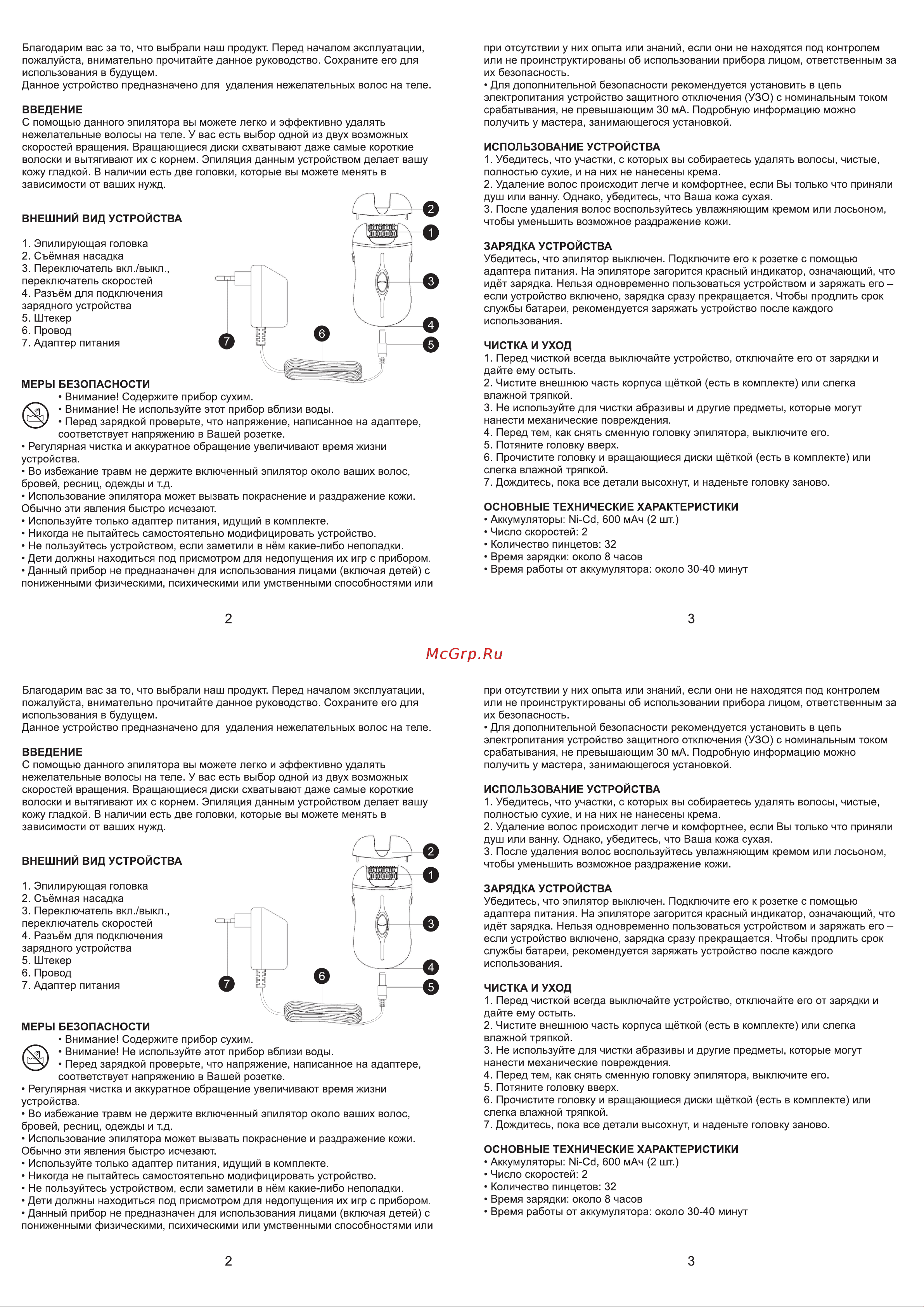 NDCare Velvet LE01 Руководство по эксплуатации онлайн [2/2] 800506