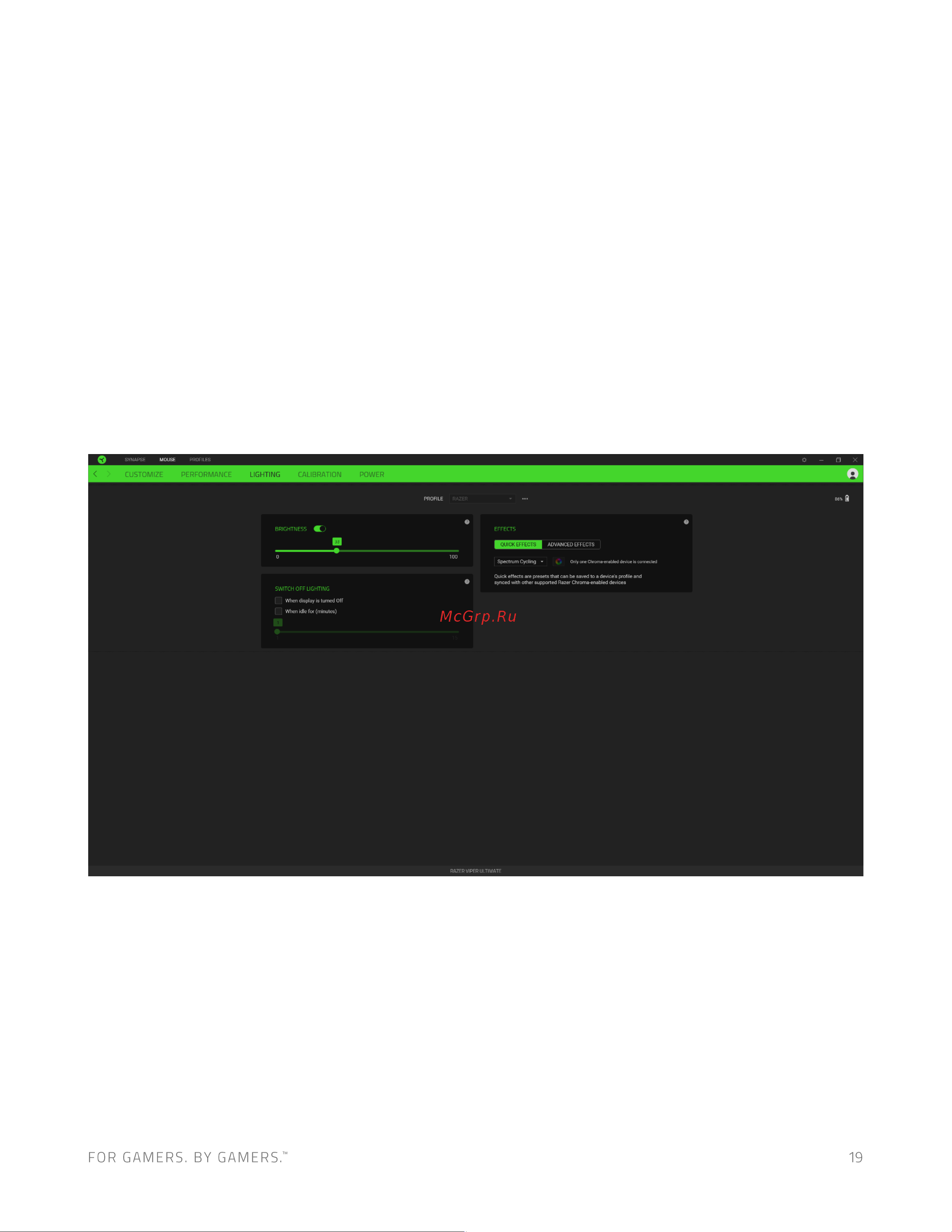 Razer Viper Ultimate & Mouse Dock Pink (RZ01-03050300-R3M1) Руководство по эксплуатации онлайн [20/32] 800511
