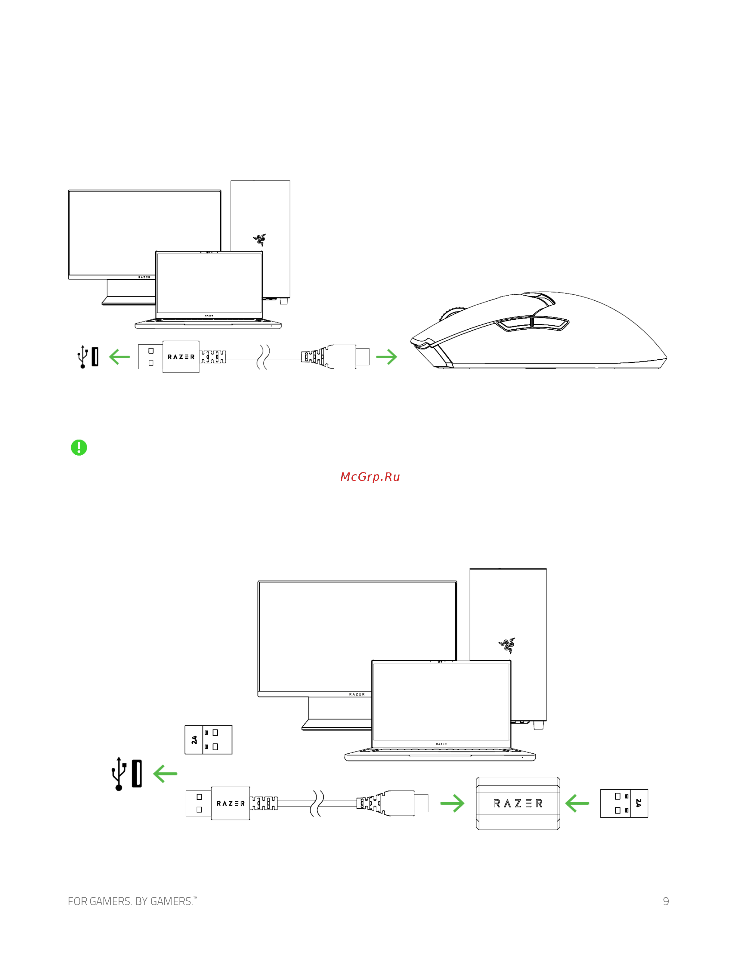 Razer Viper V2 Pro (RZ01-04390100-R3G1) [10/31] Подключение мыши