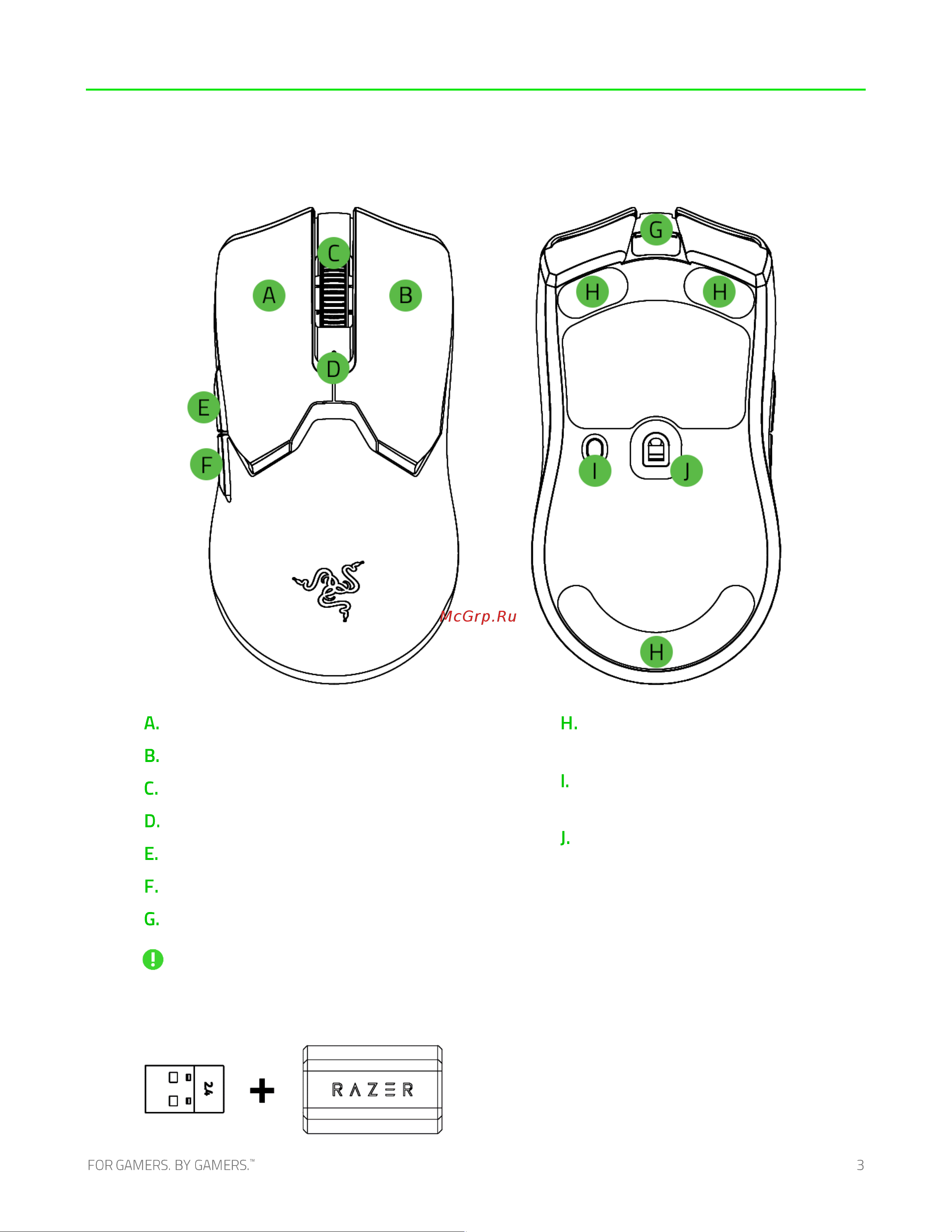 Razer Viper V2 Pro (RZ01-04390100-R3G1) [4/31] Содержимое комплекта