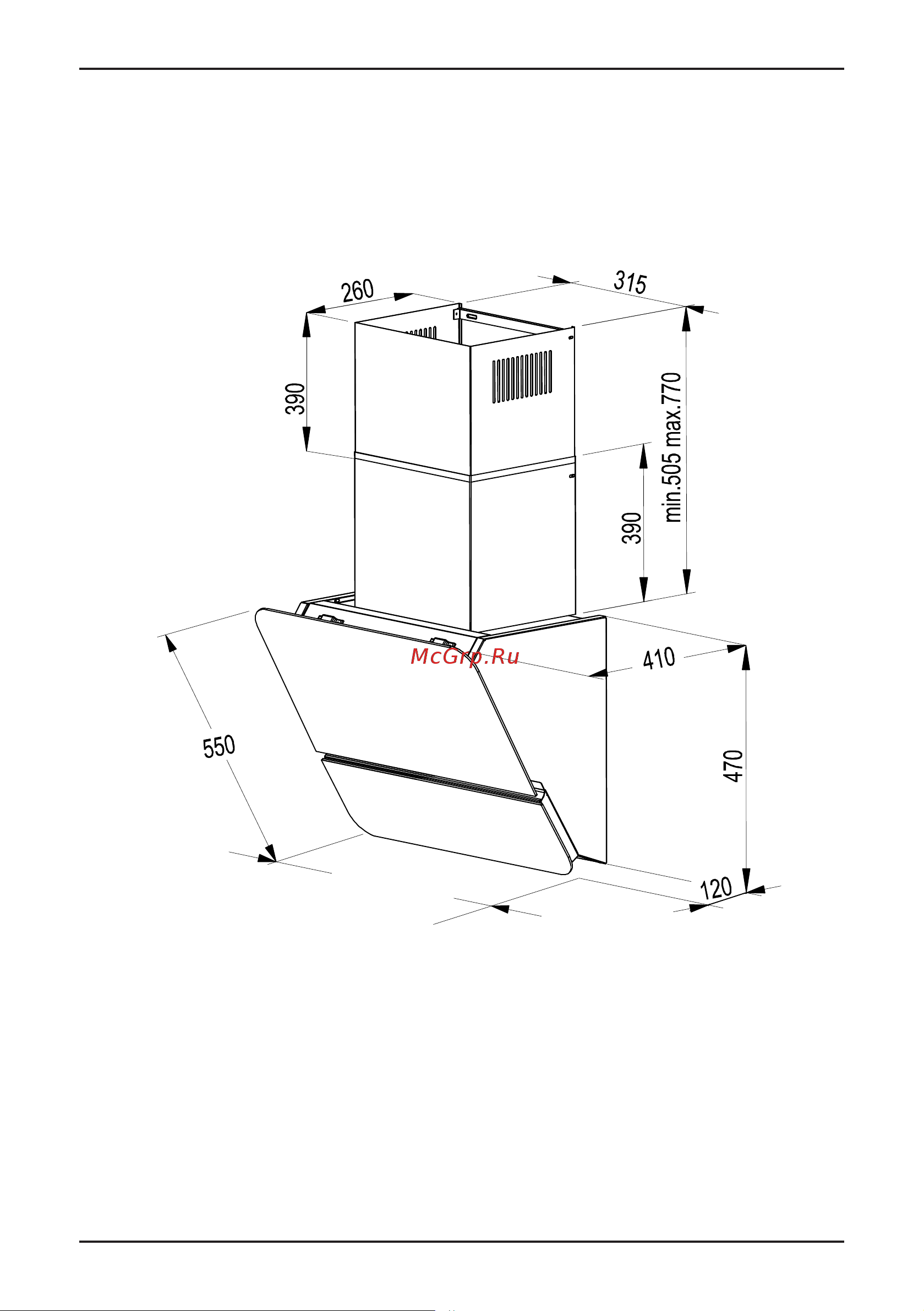 Korting Наклонная вытяжка KHC 96373 BXGN 00000019783 [8/24] Khc 69499 gn gw