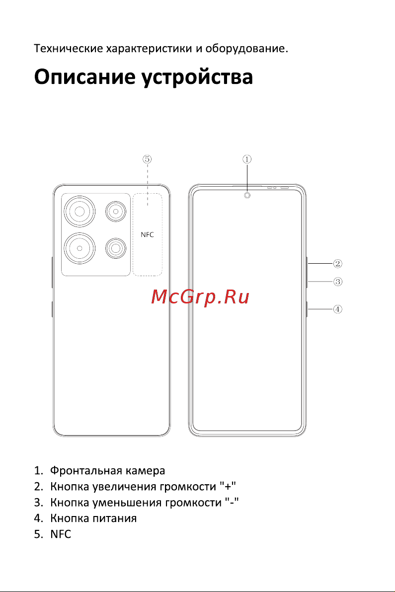 Infinix Note 30 VIP 12/256 White (X6710) Руководство по эксплуатации онлайн [4/11] 800561