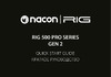 Nacon RIG 500 PRO White Руководство по эксплуатации